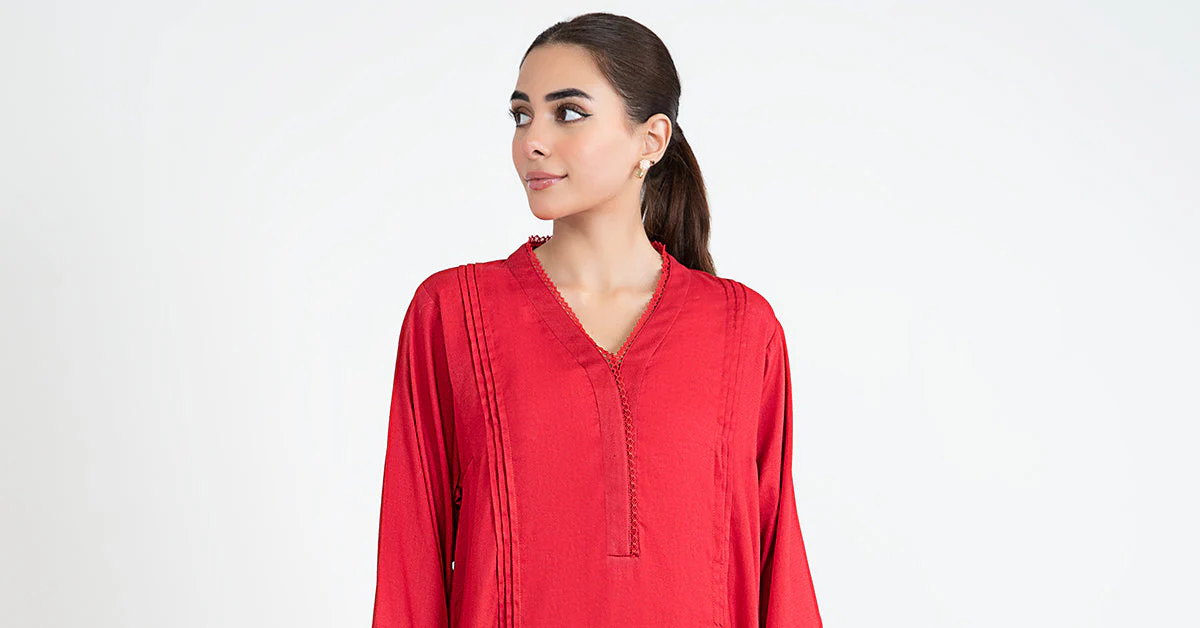2 Piece Embroidered Dobby Lawn Suit - Image 7