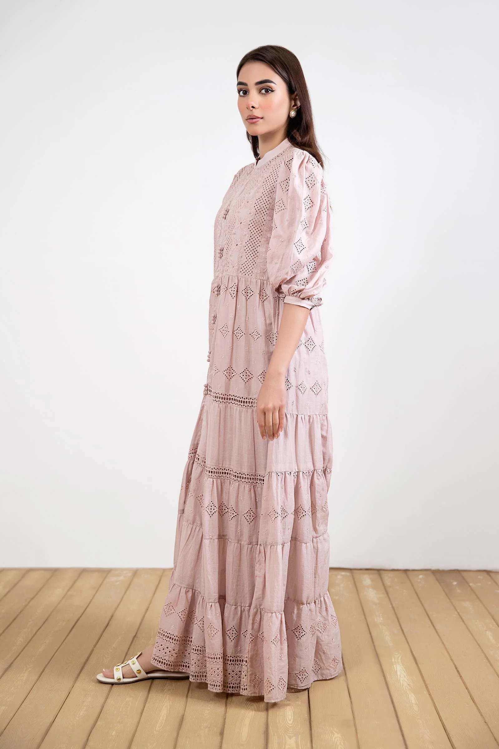 Embroidered Lawn Dress - Image 7
