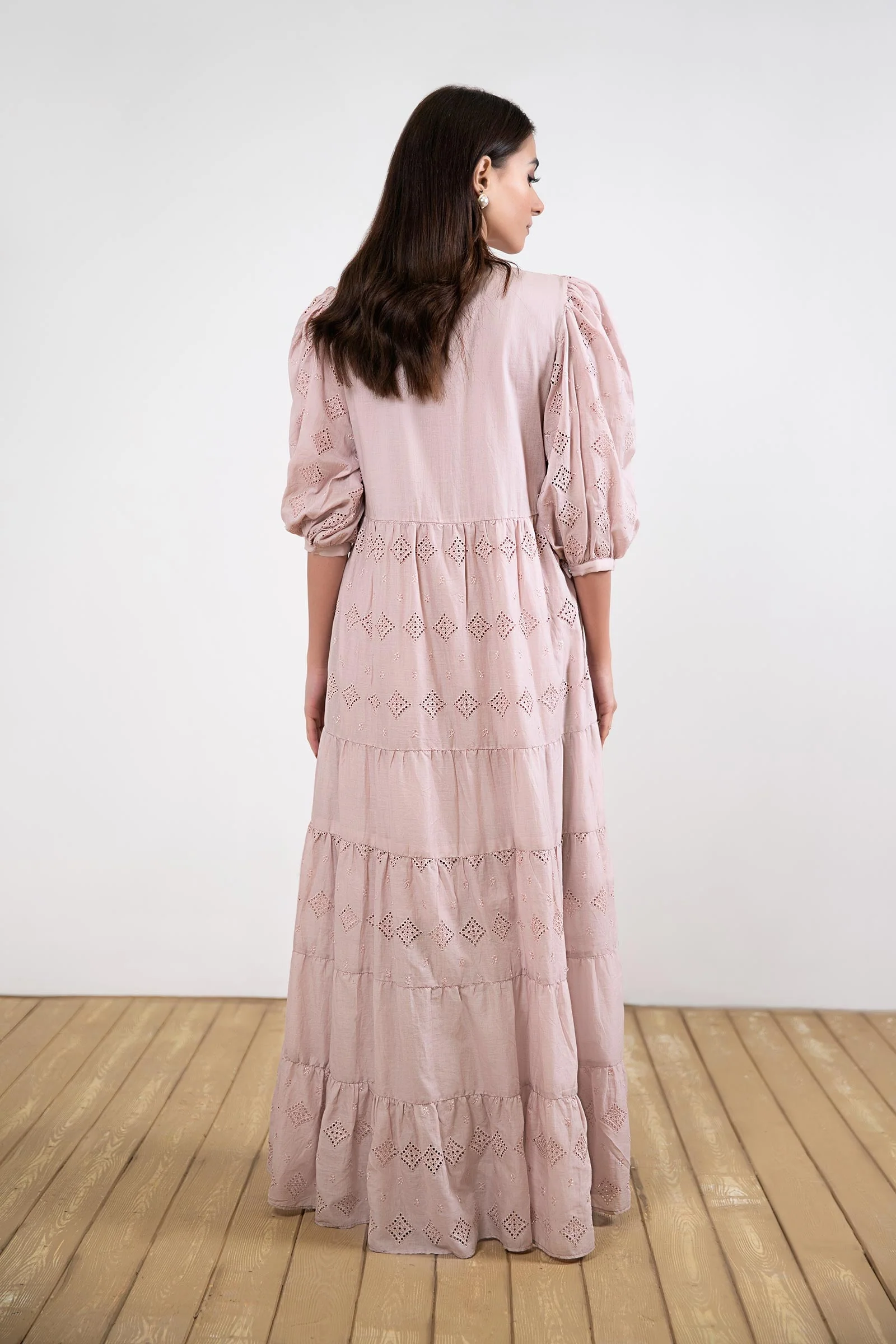 Embroidered Lawn Dress - Image 8