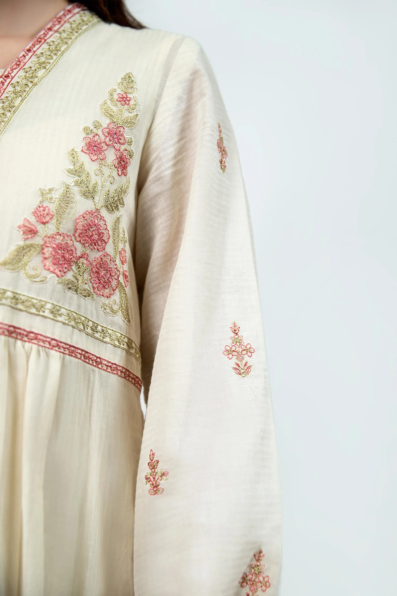 Dyed Dobby Lawn Dress - Image 6