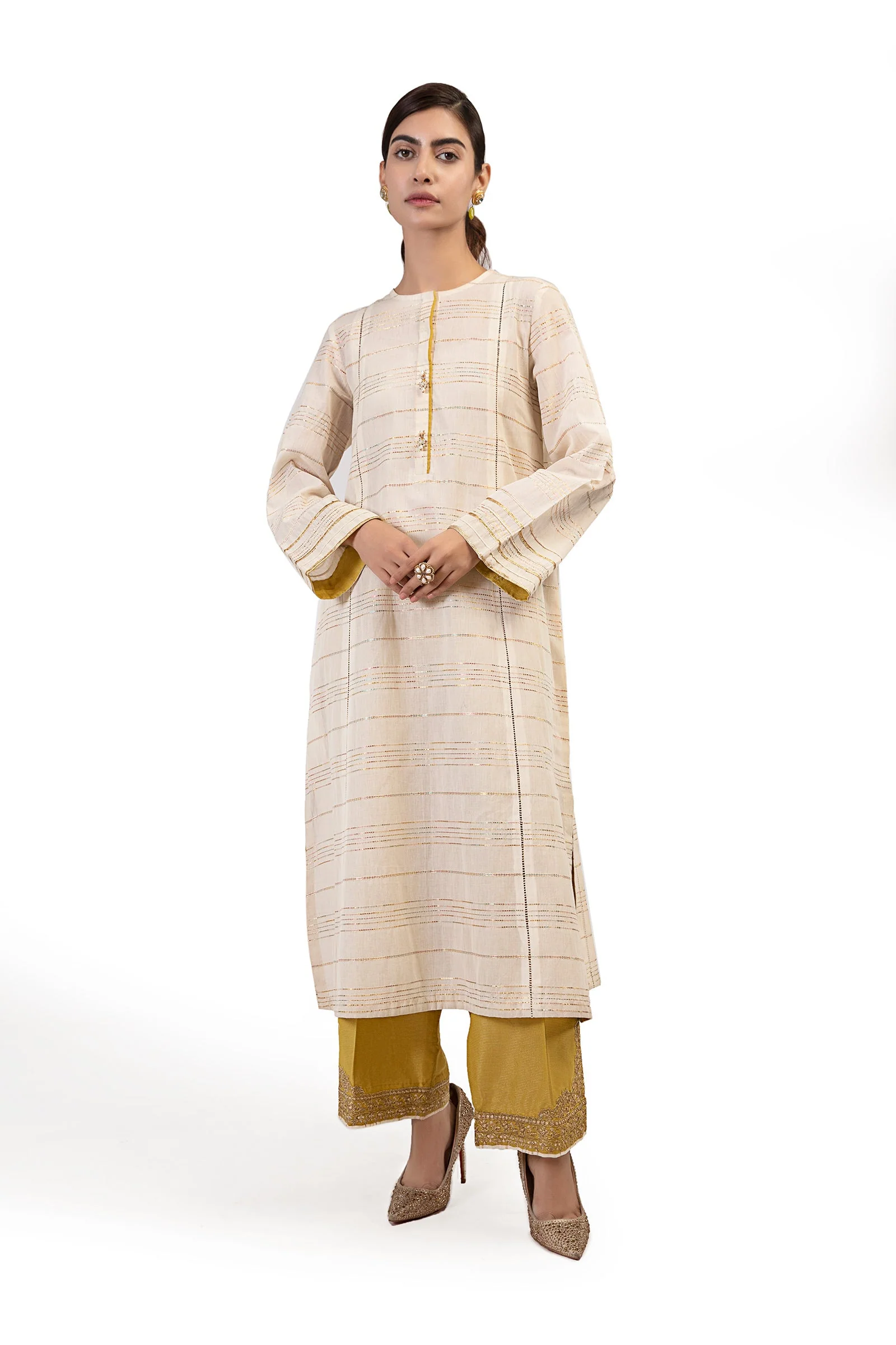 2 Pc Dyed Jacquard Suit | MB-F23-208 - Image 6
