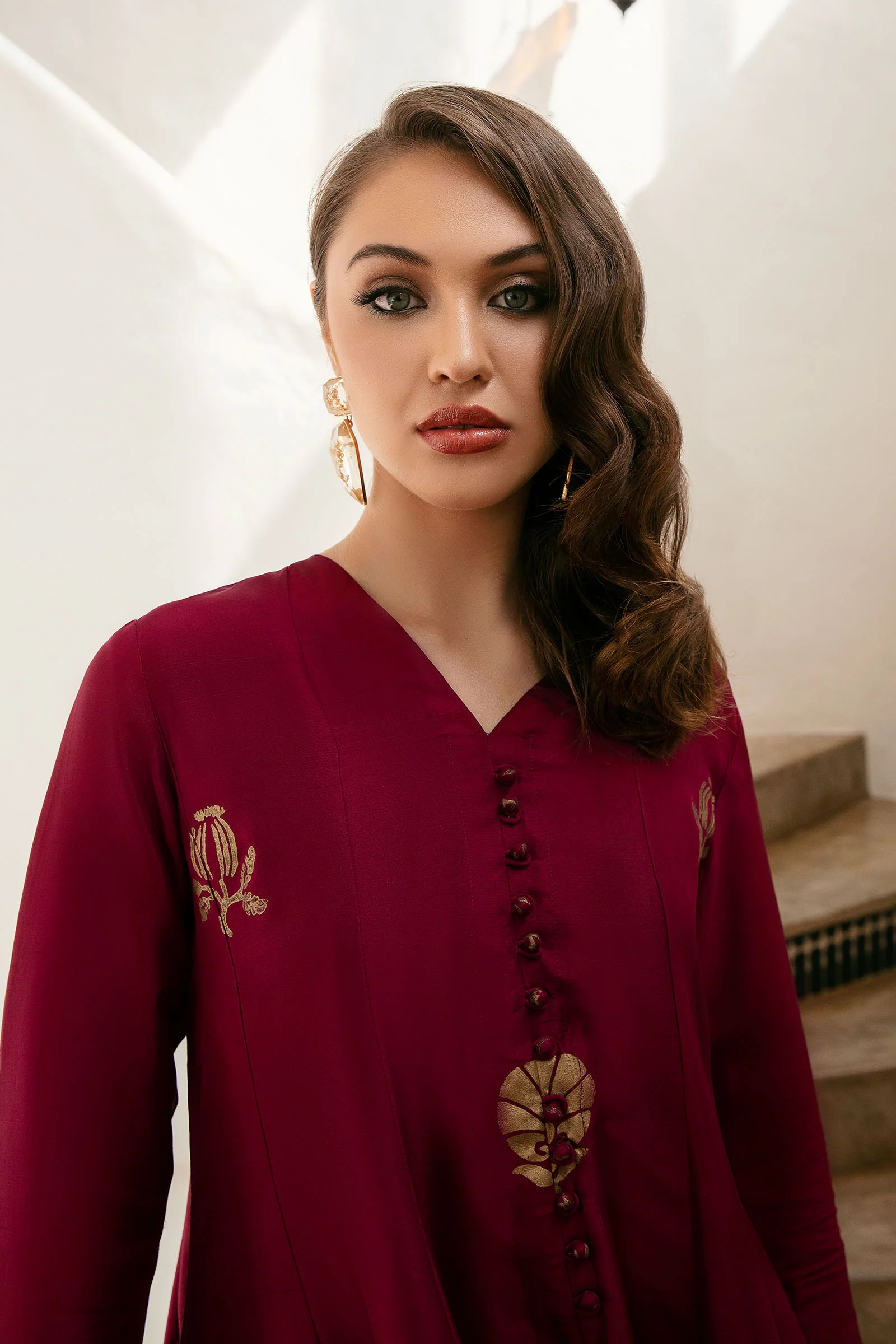 Shirt Maroon MB-F23-219 - Image 2