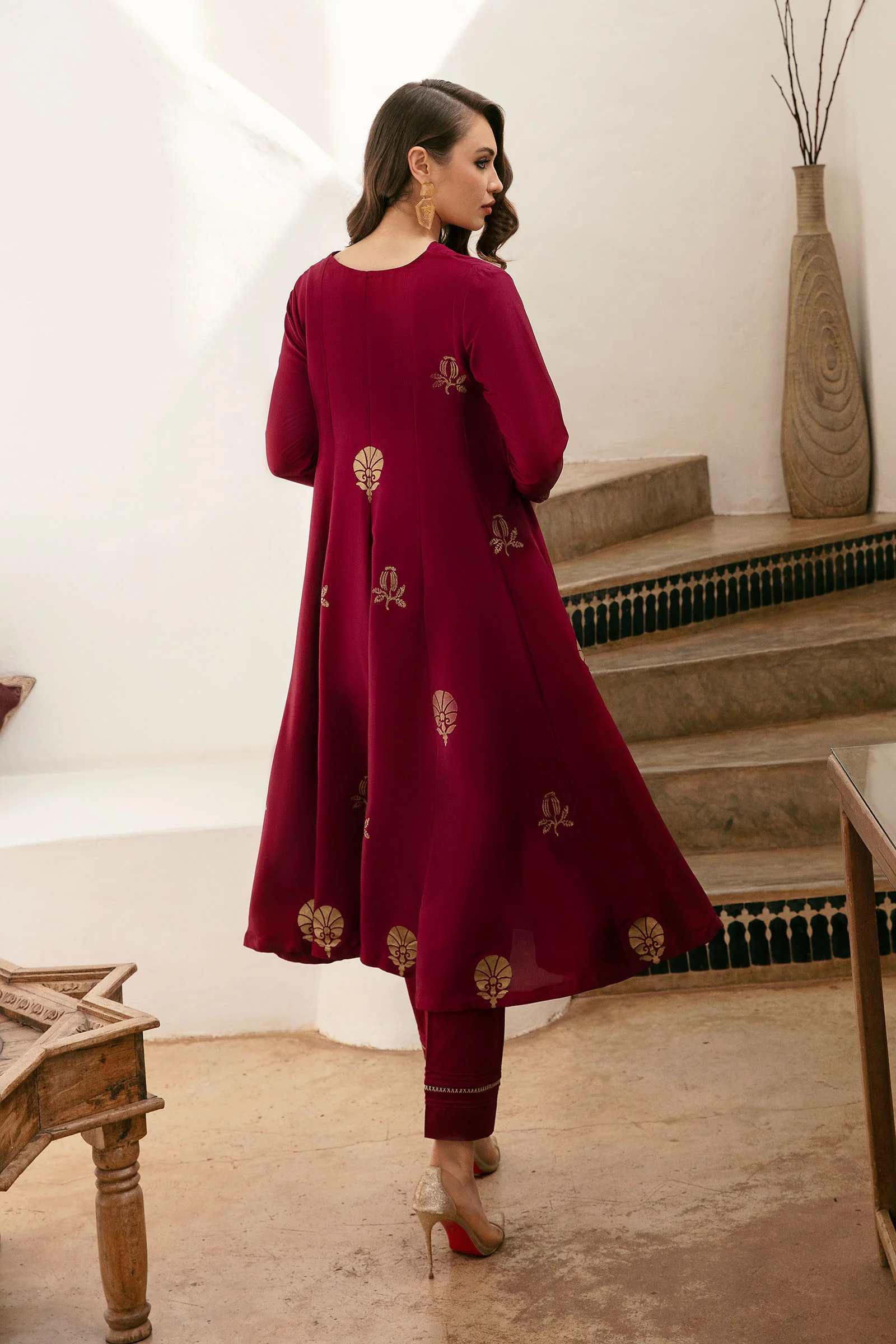 Shirt Maroon MB-F23-219 - Image 3