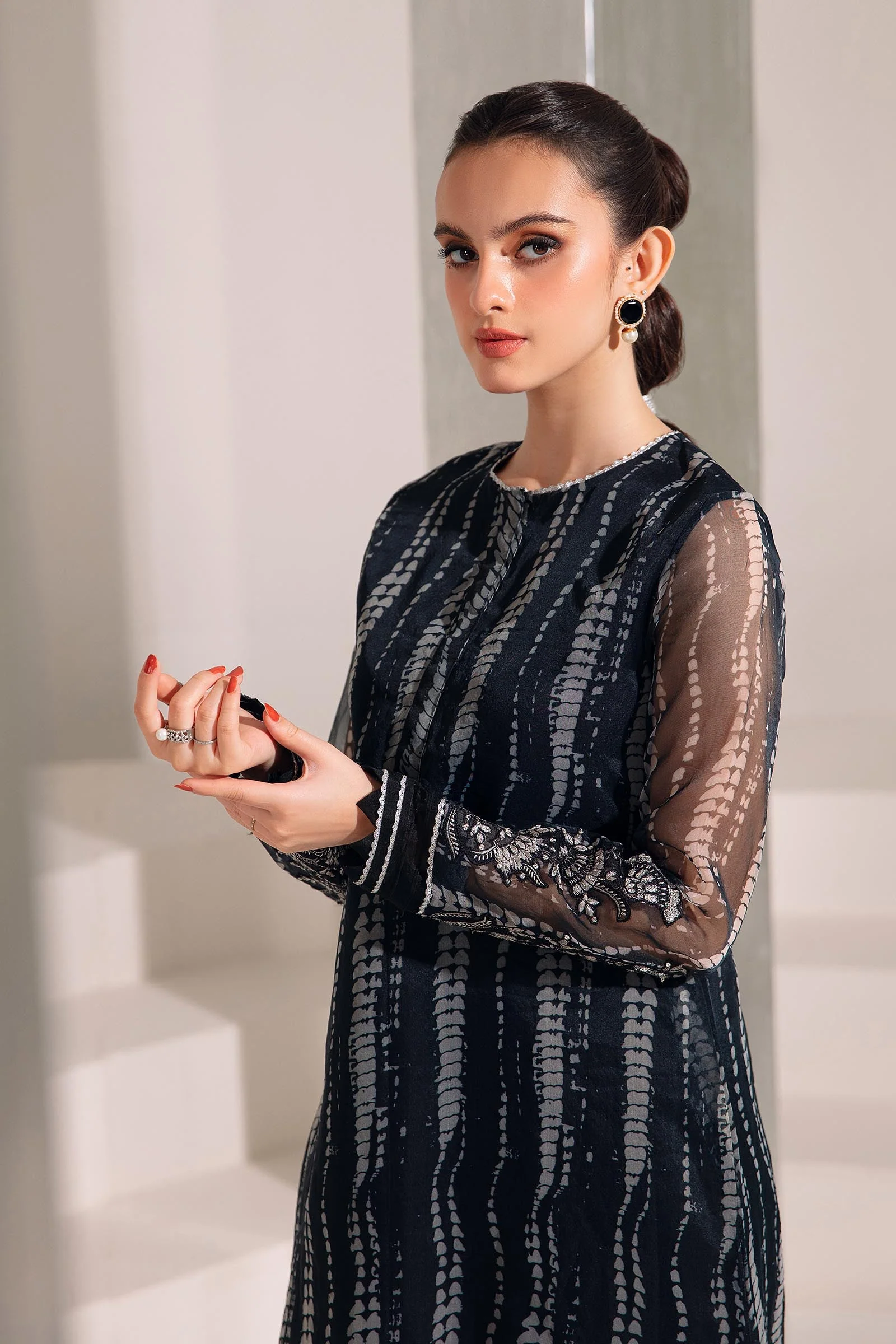 Dyed Organza Shirt | MB-F23-404 - Image 2