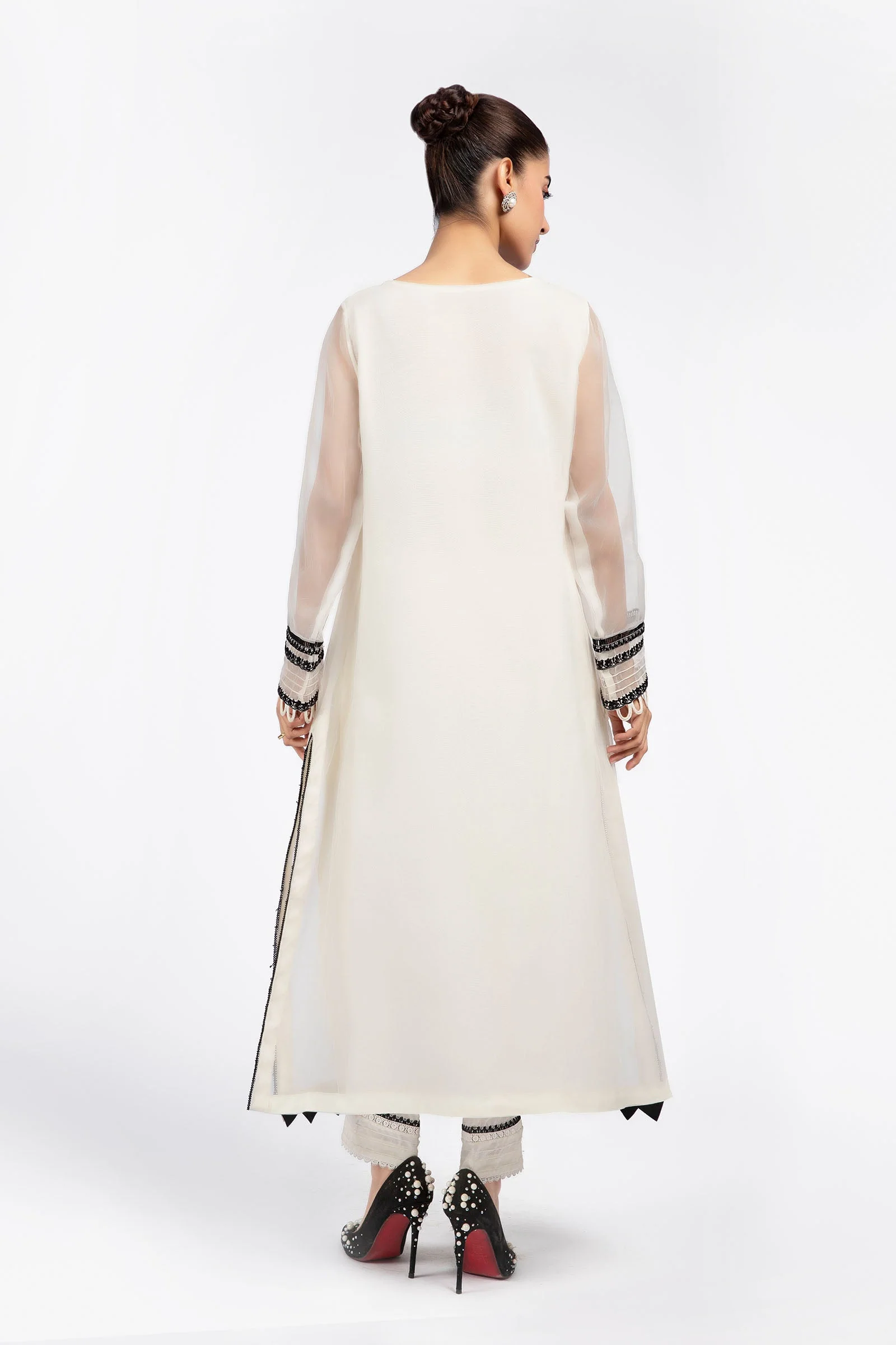 2 Pc Embroidered Raw Silk Suit | MB-F23-411 - Image 6