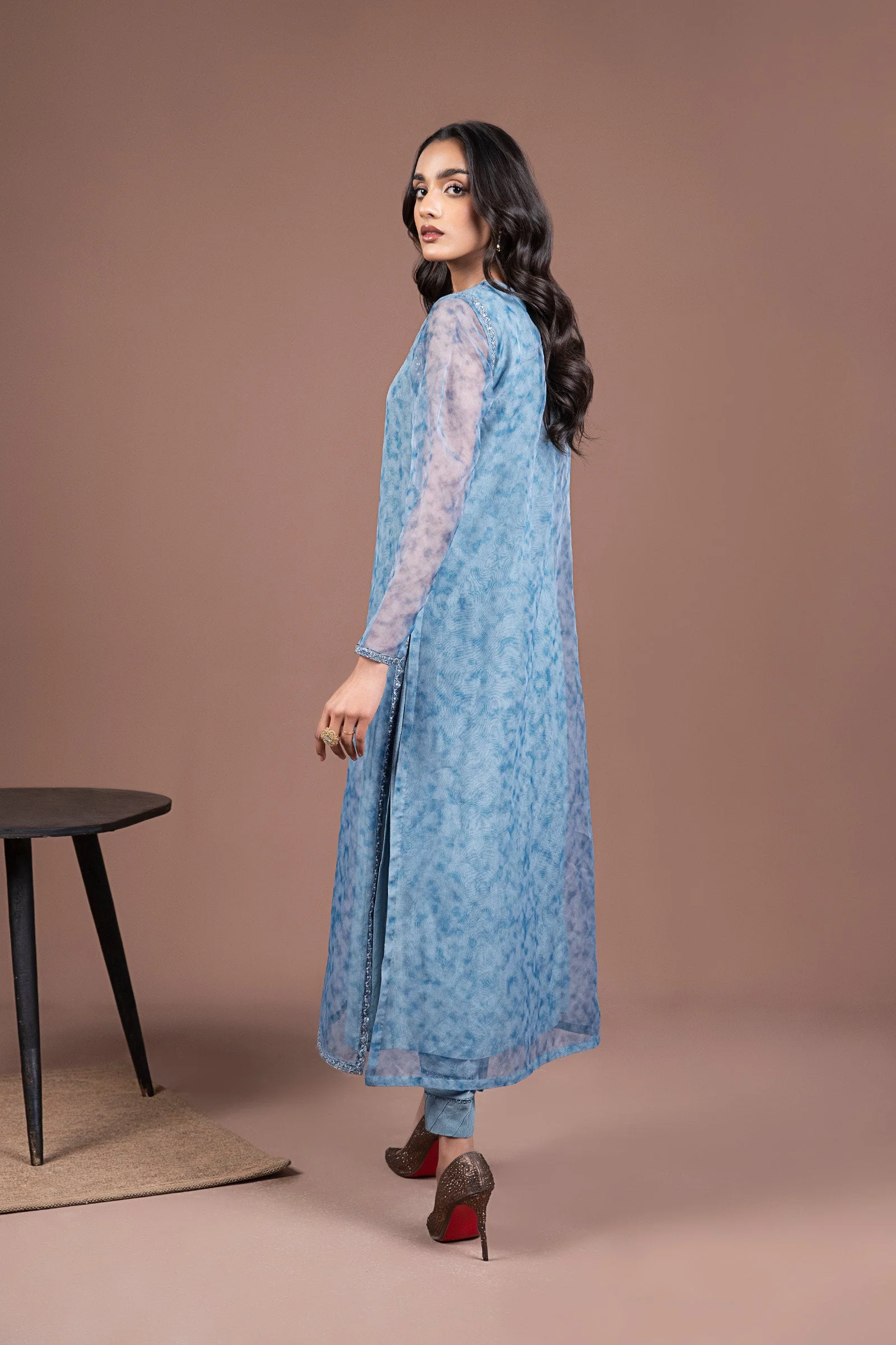 2 Pc Printed Organza Suit - Image 7