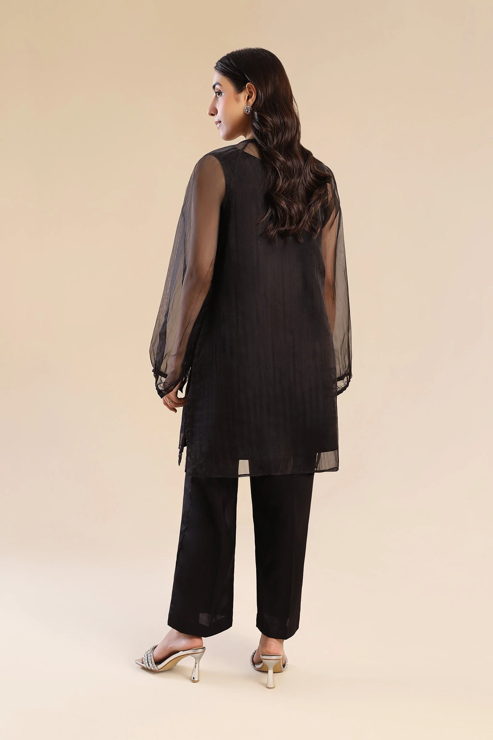 2 Pc Embroidered Organza Suit - Image 6