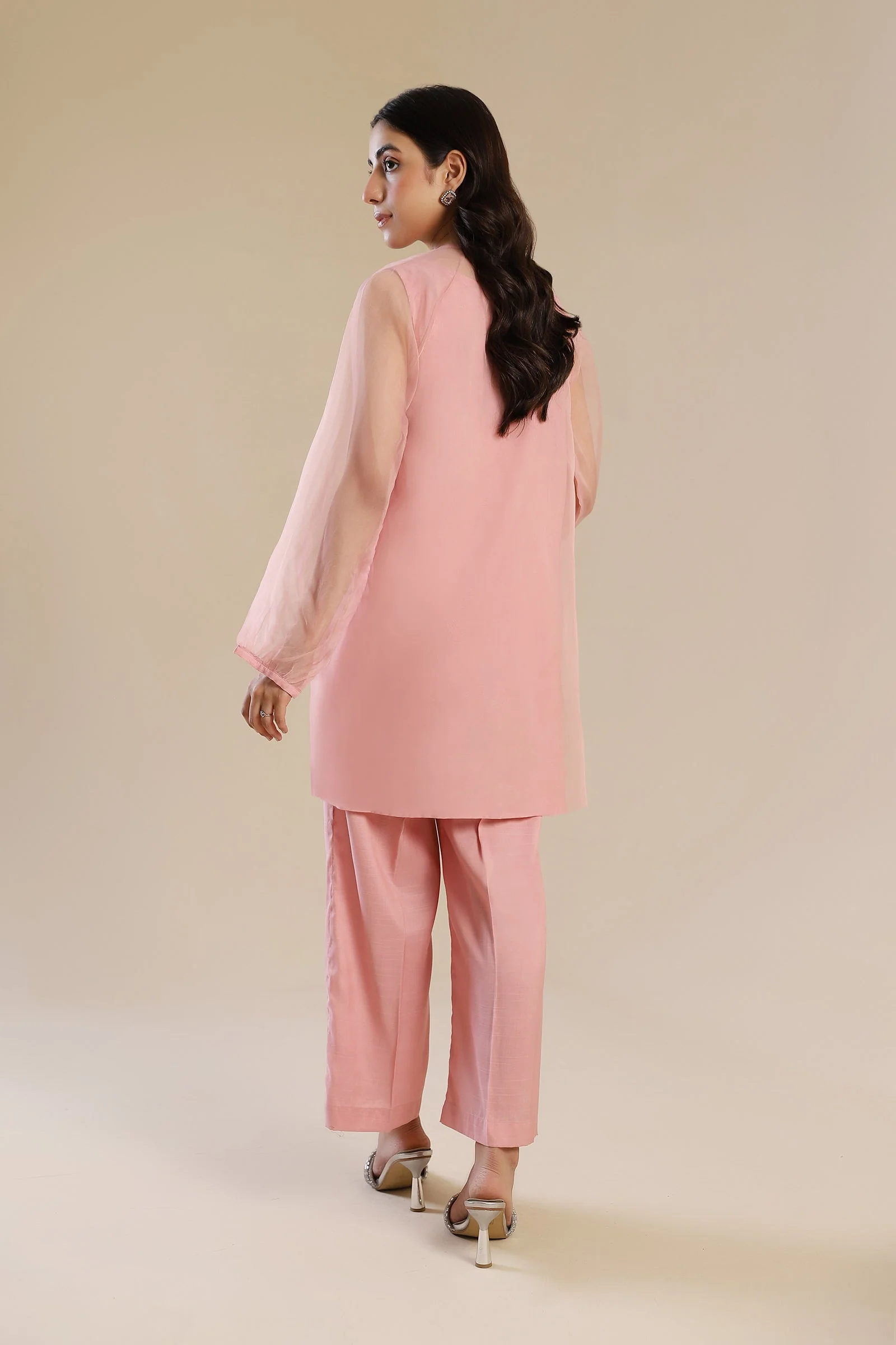 2 Piece Embroidered Poly Organza Suit - Image 6
