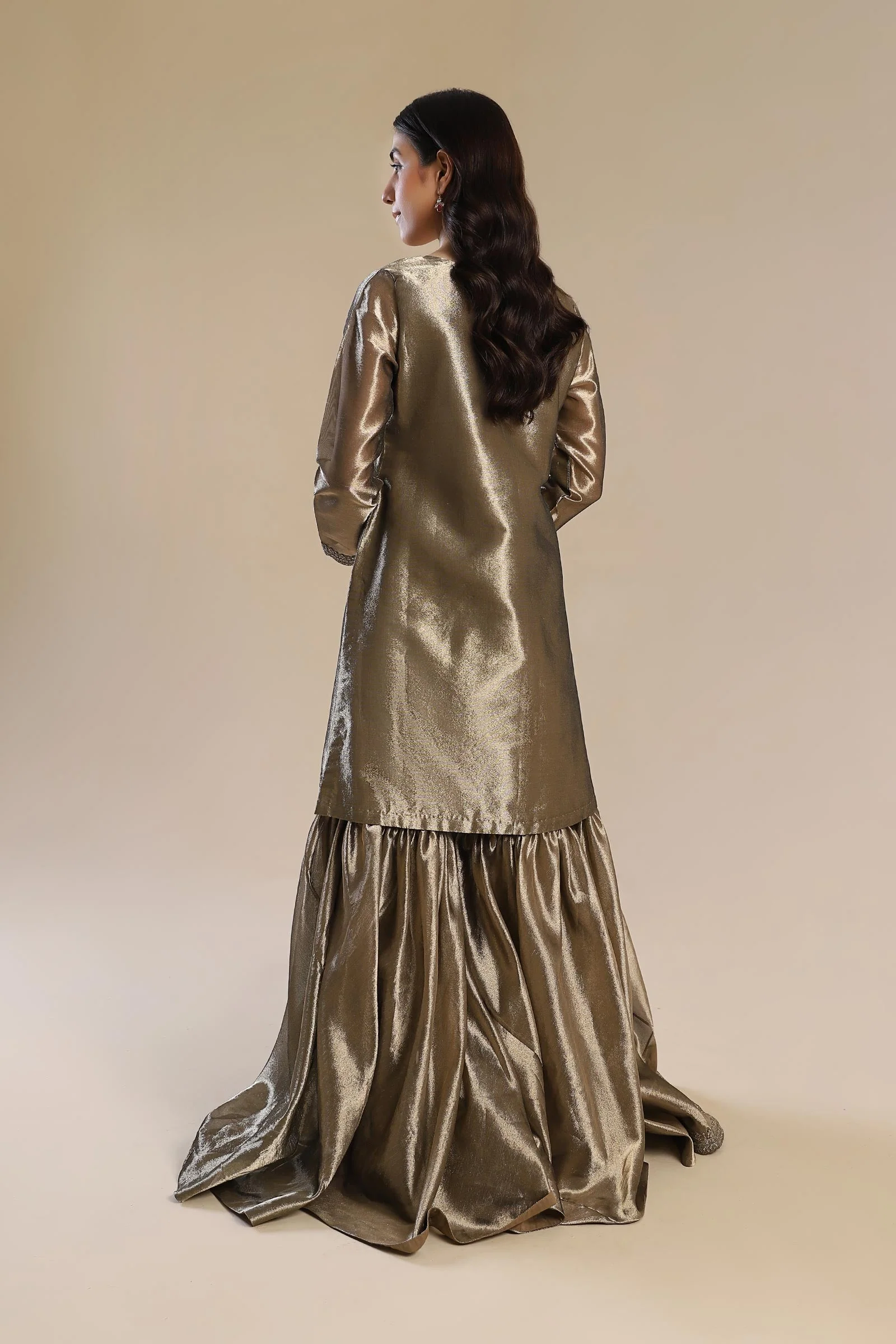 2 Pc Embroidered Tissue Suit - Image 10