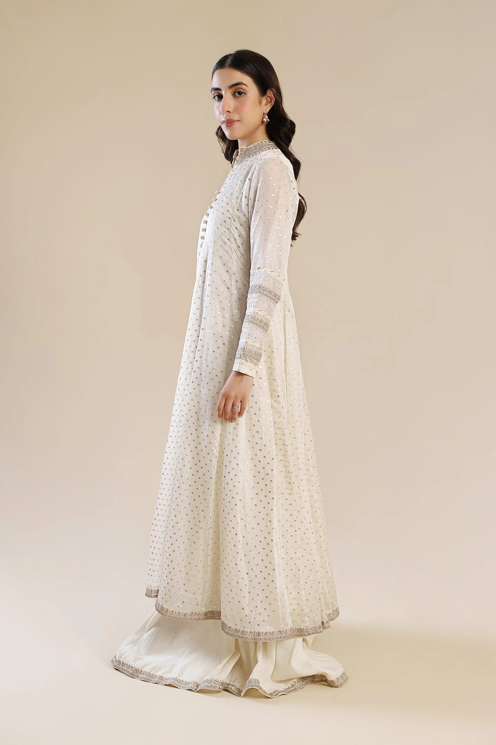 2 Pc Embroidered Organza Suit - Image 10
