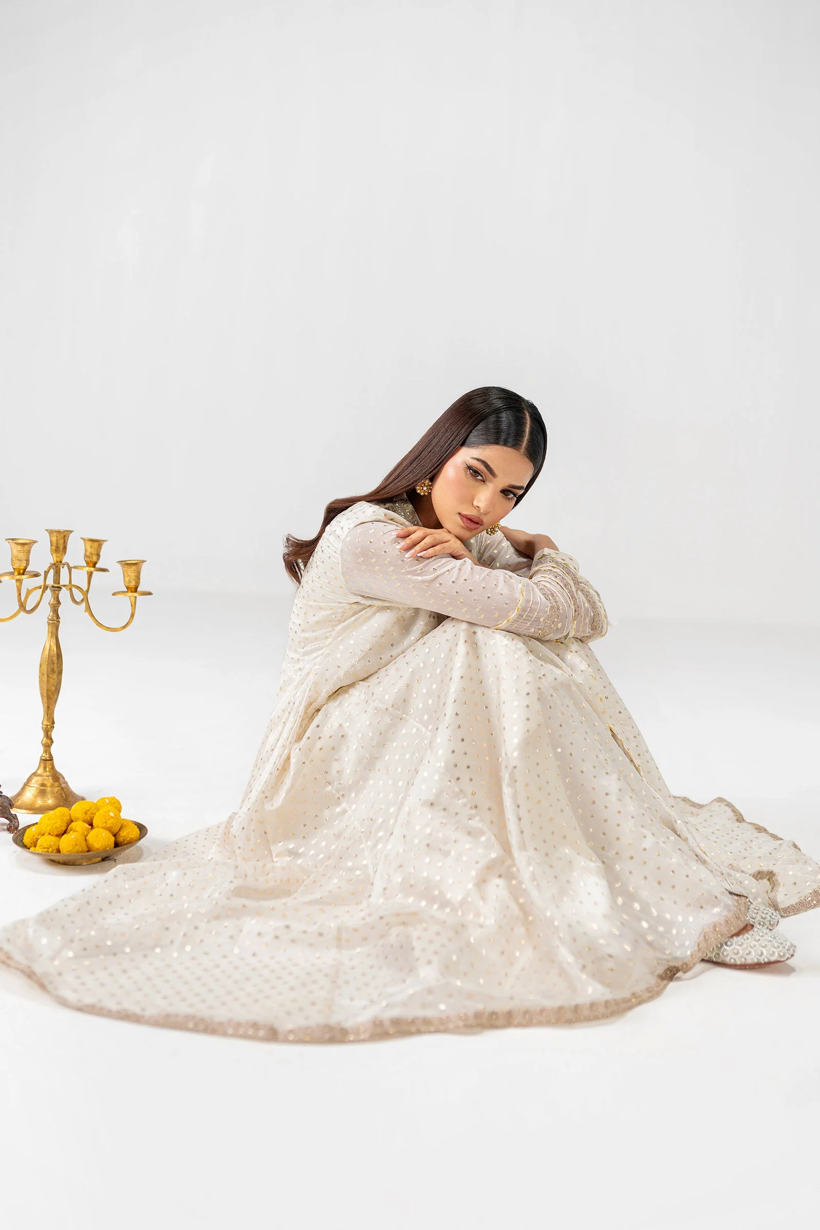 2 Pc Embroidered Organza Suit - Image 3