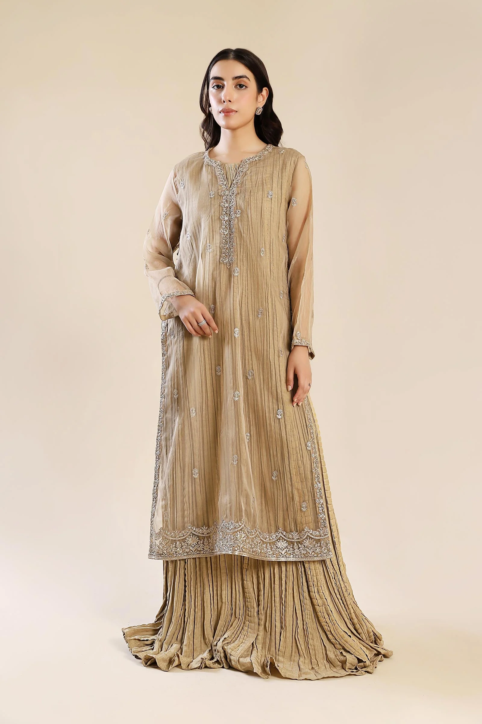 Embroidered Organza Shirt - Image 10