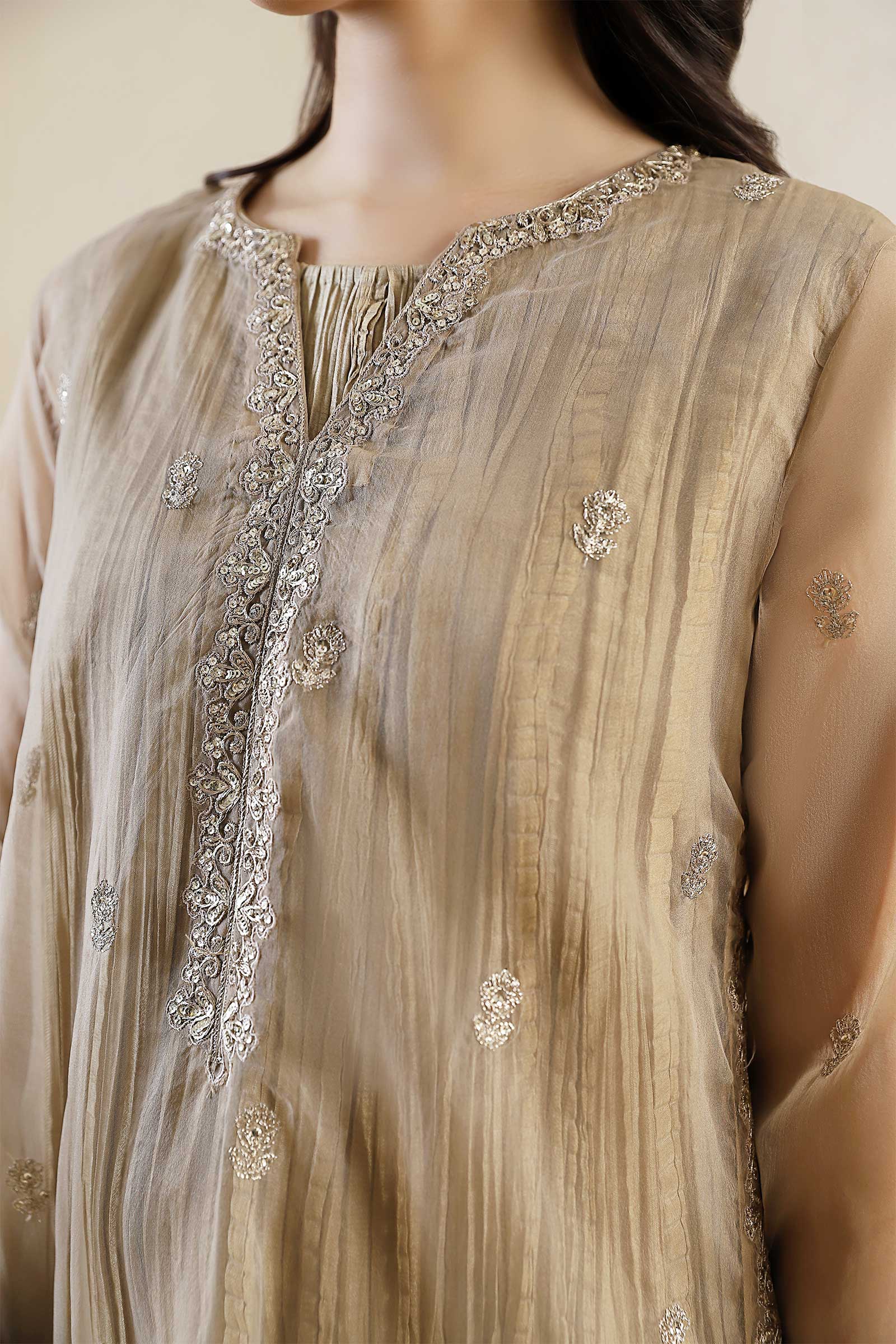 Embroidered Organza Shirt - Image 8