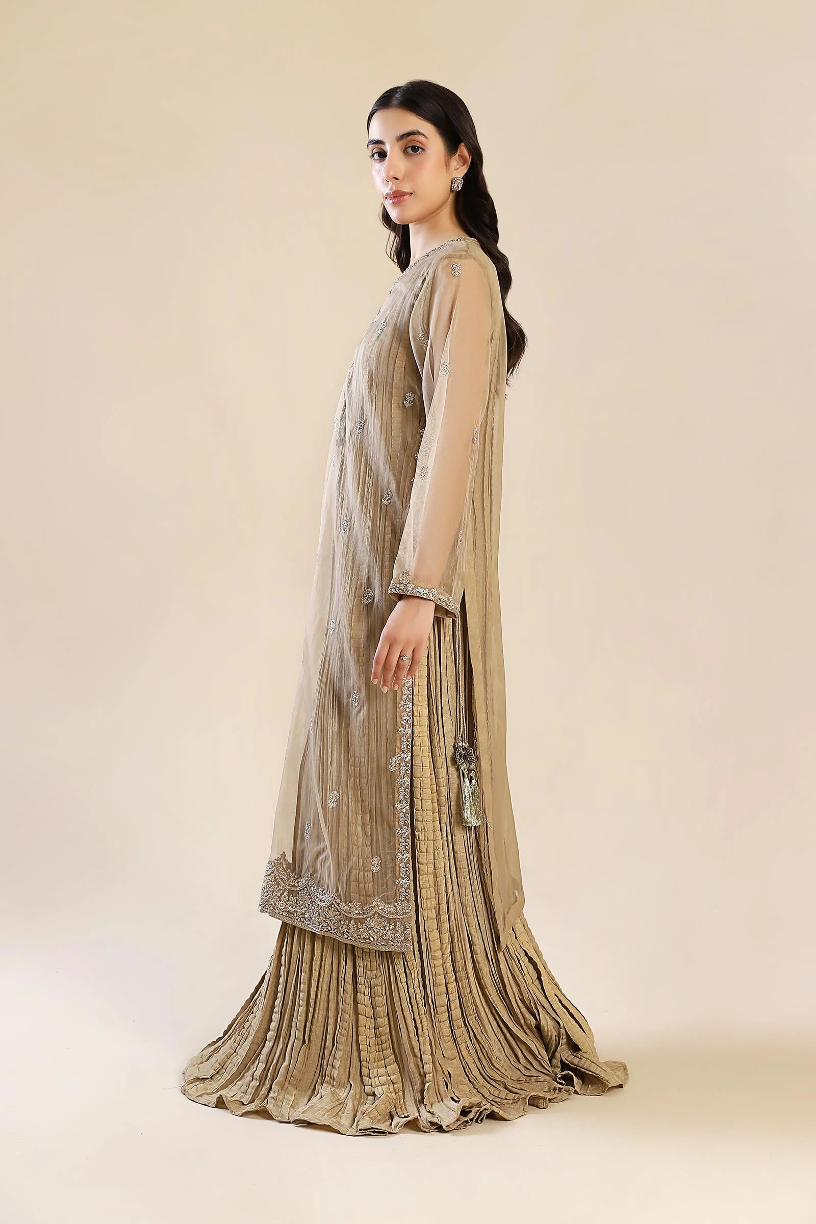 Embroidered Organza Shirt - Image 9