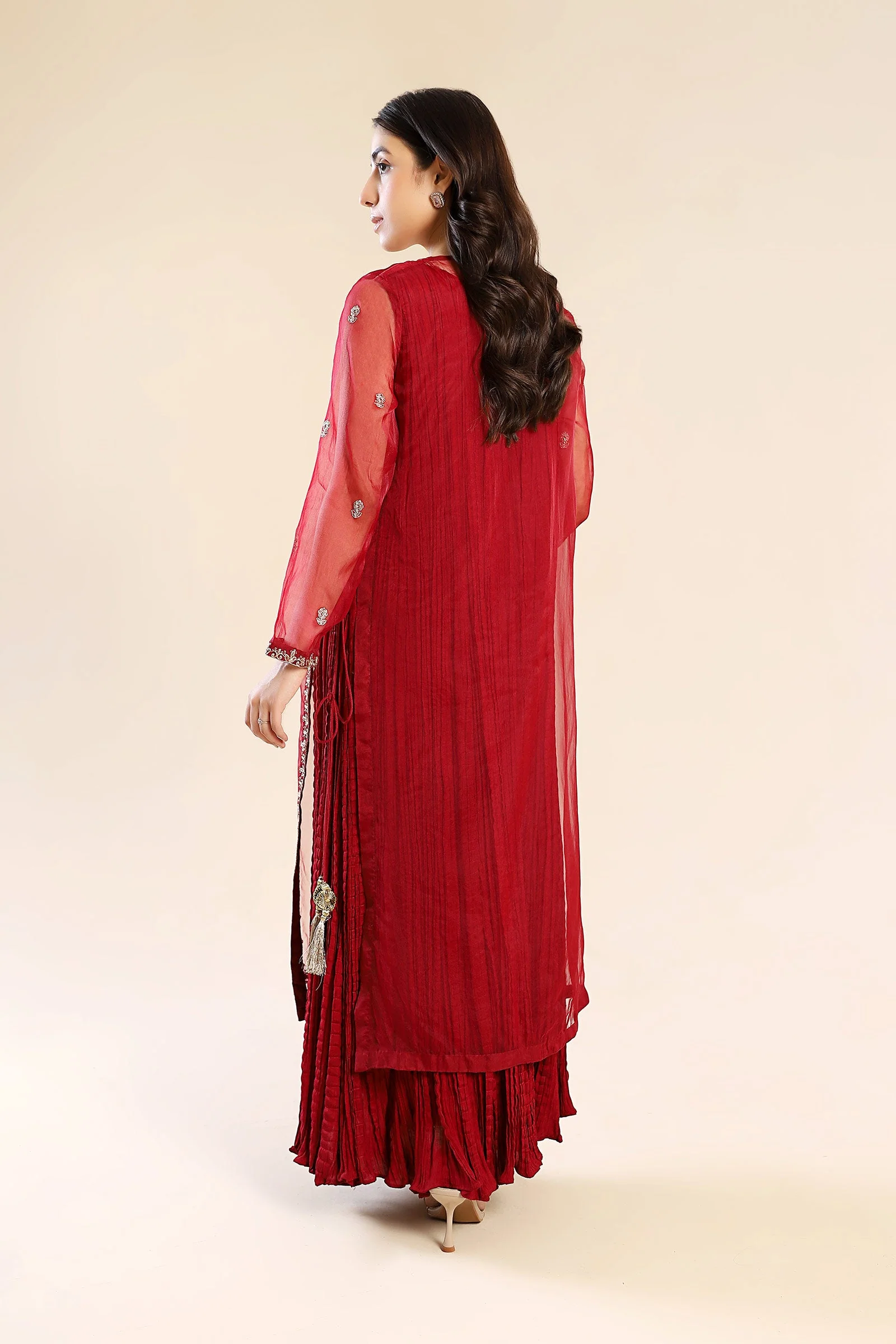 Embroidered Organza Shirt - Image 10