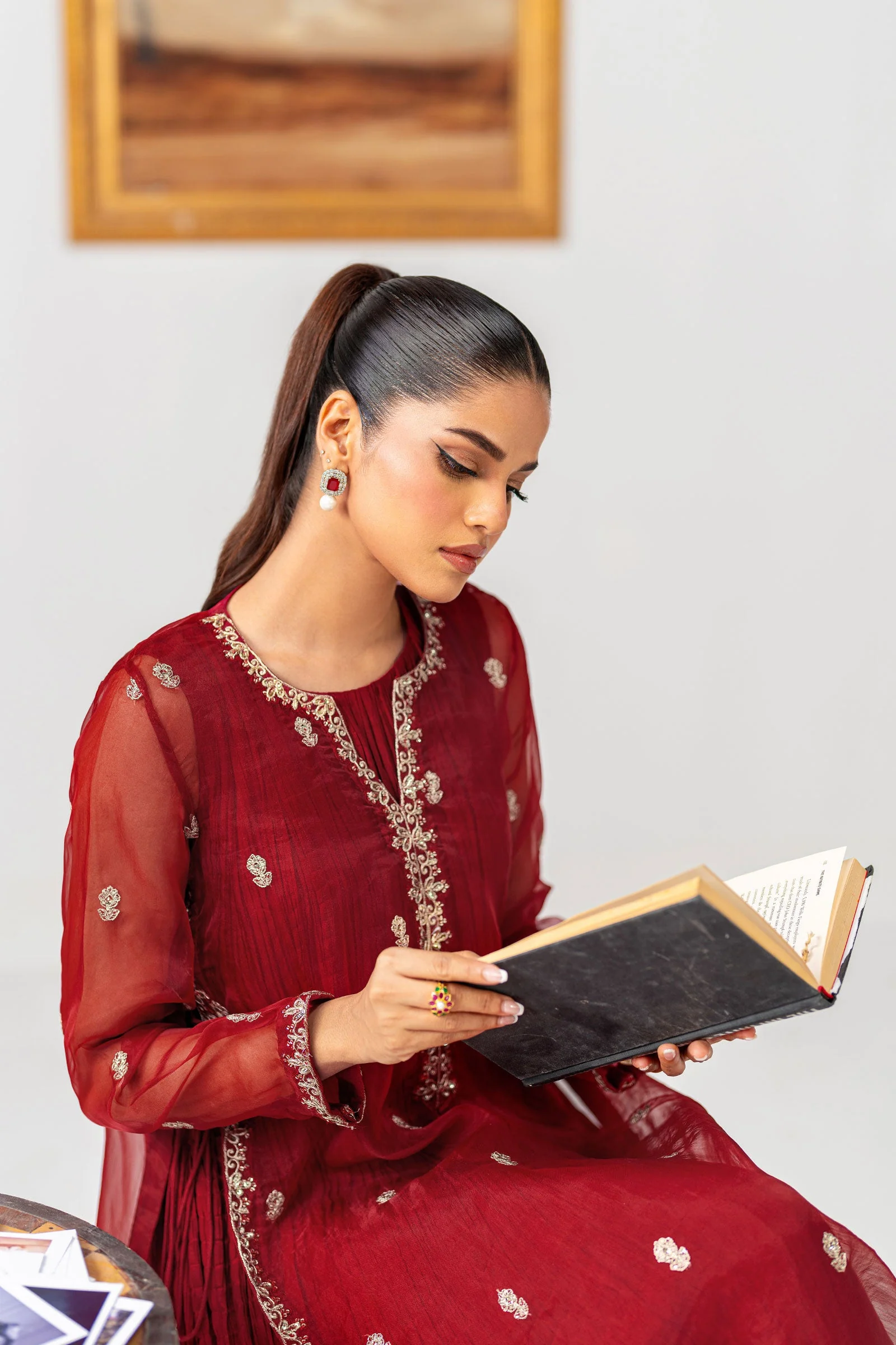 Embroidered Organza Shirt - Image 3