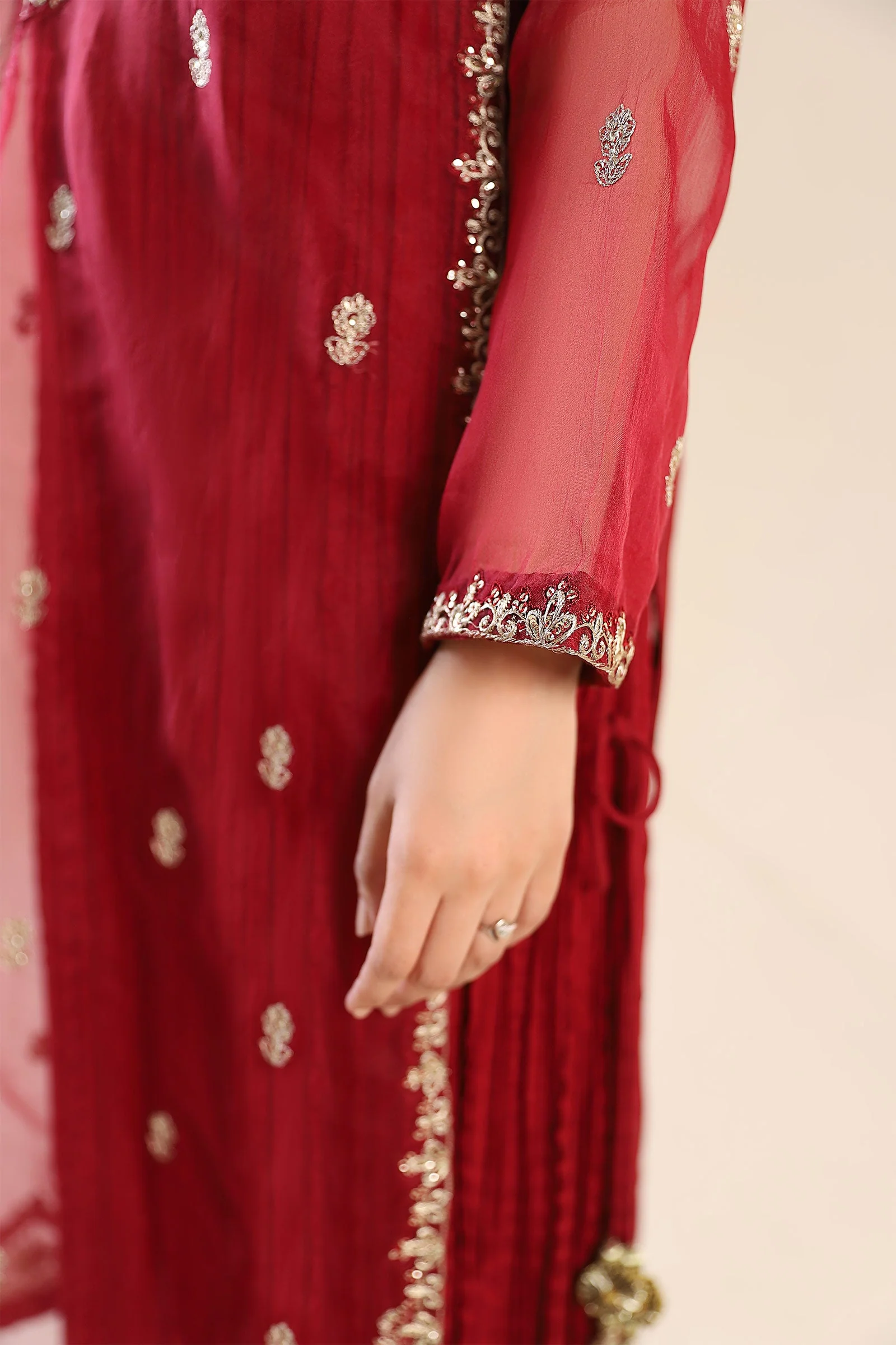 Embroidered Organza Shirt - Image 7