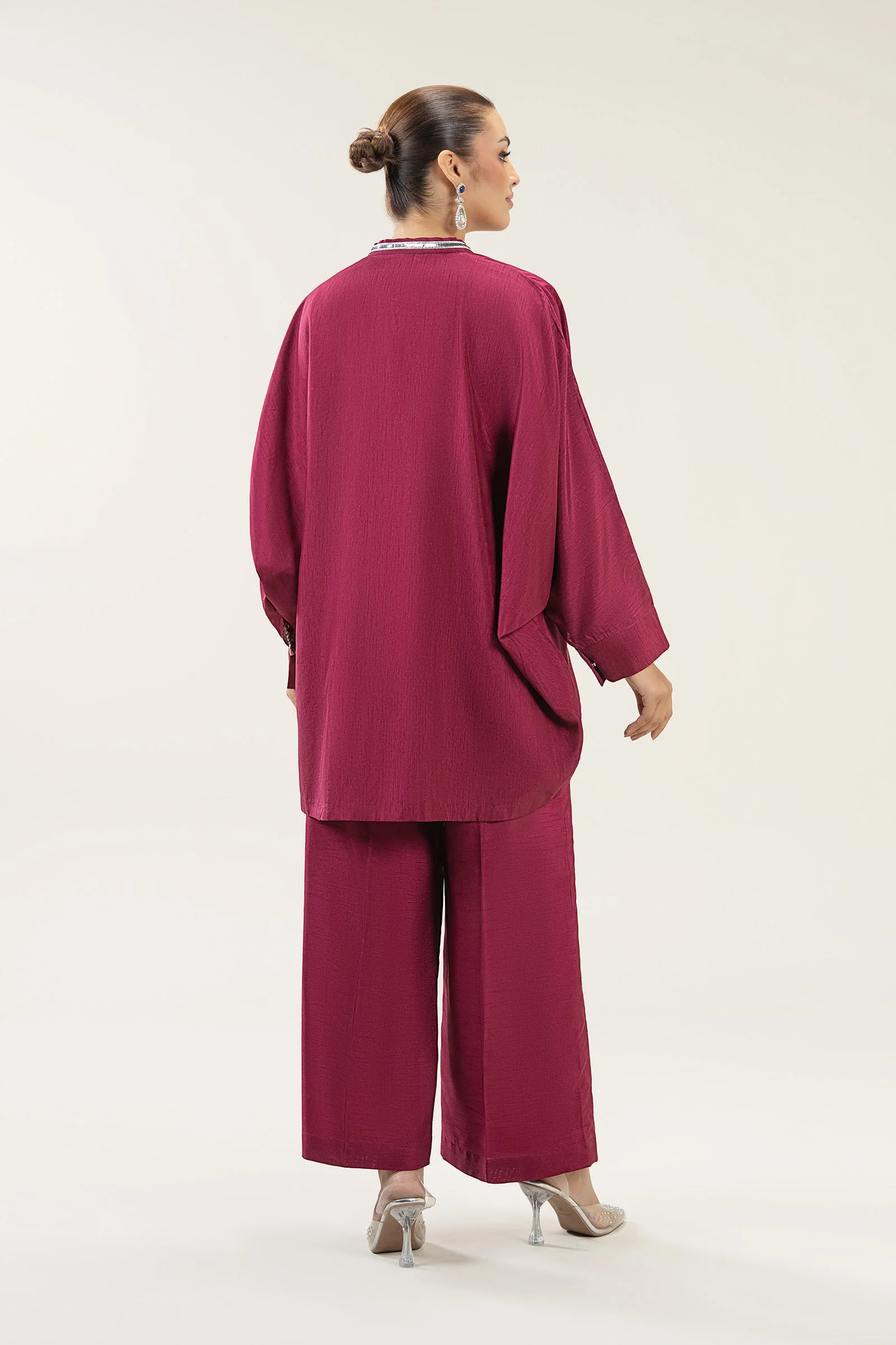 2 Pc Embroidered Bamberg Raw Silk Suit - Image 6