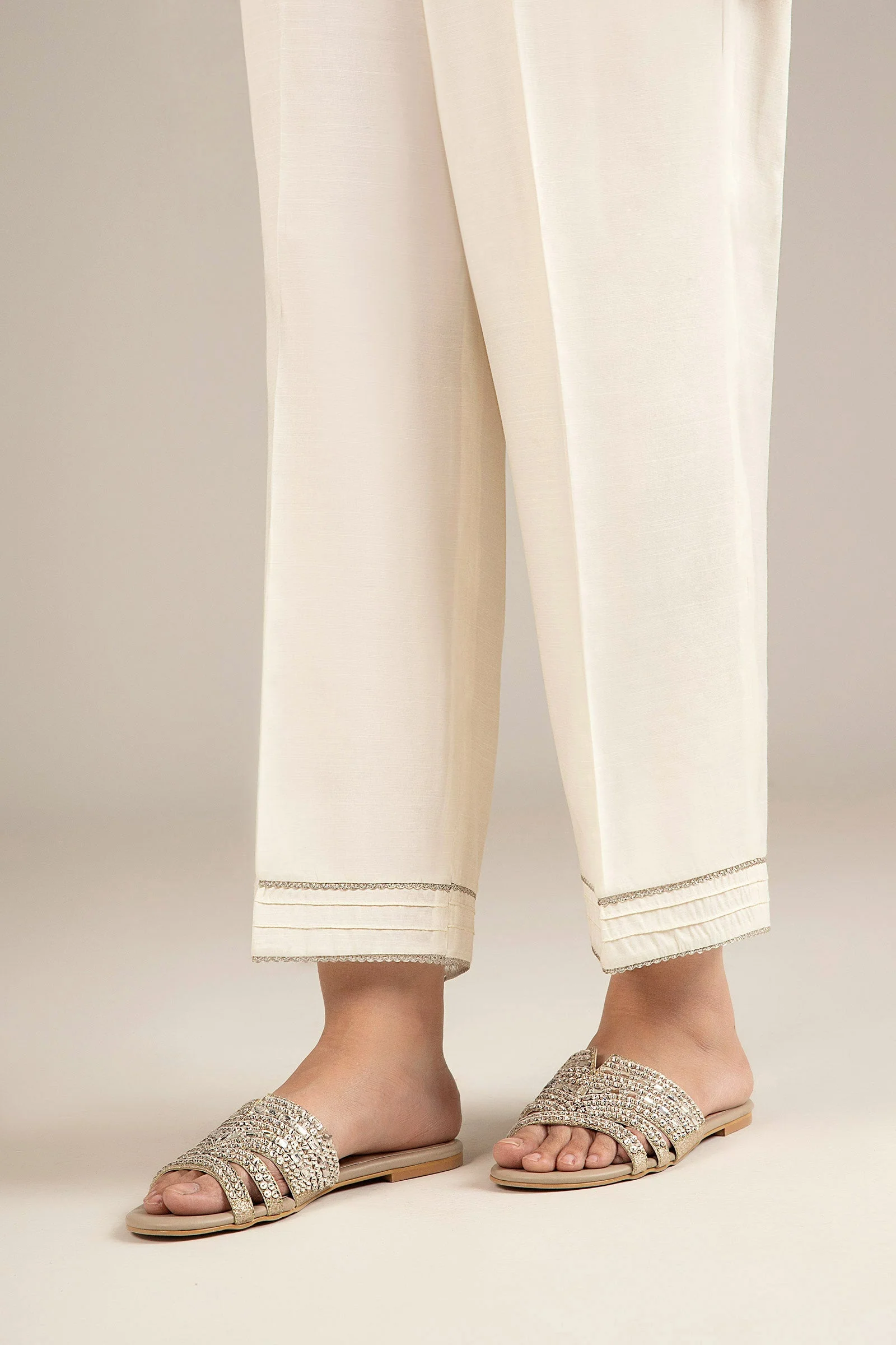 Dyed Raw Silk Trouser - Image 2