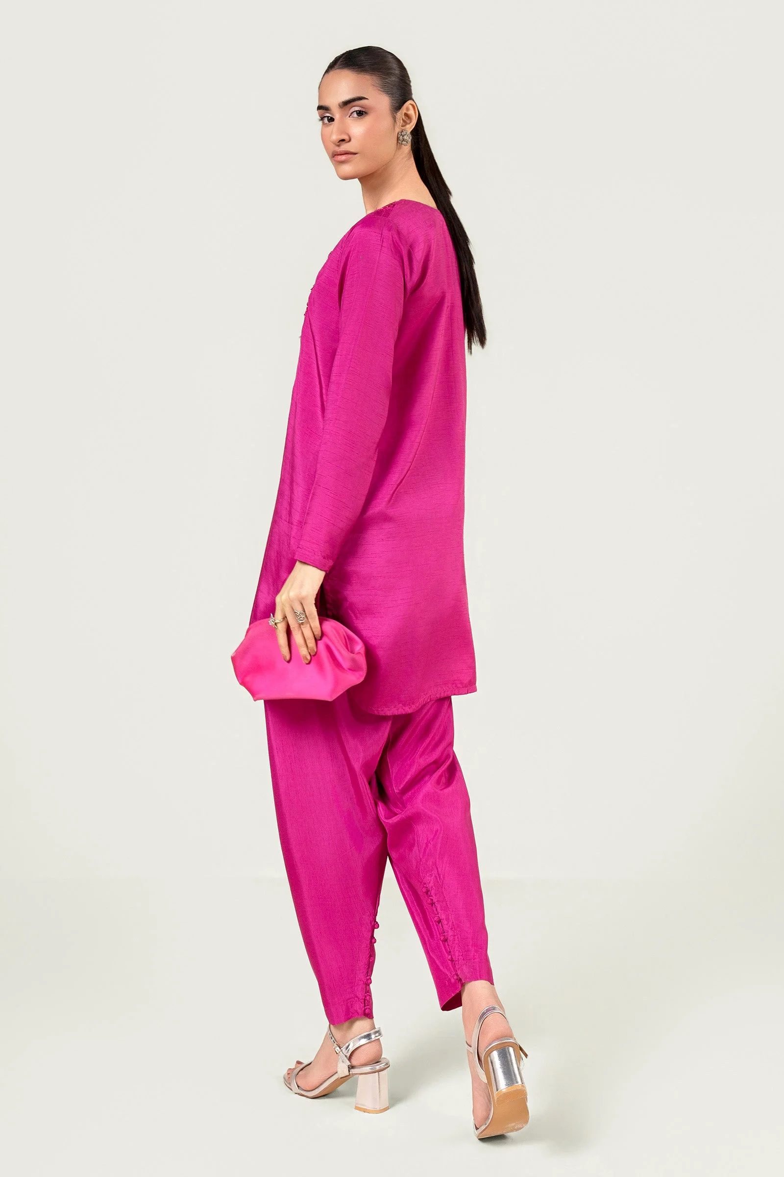 2 Pc Embellished Rawsilk Suit - Image 14