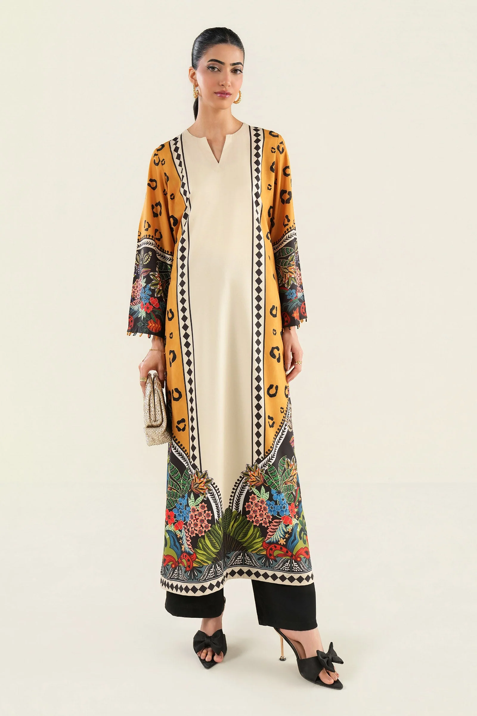 Printed Crepe Shirt