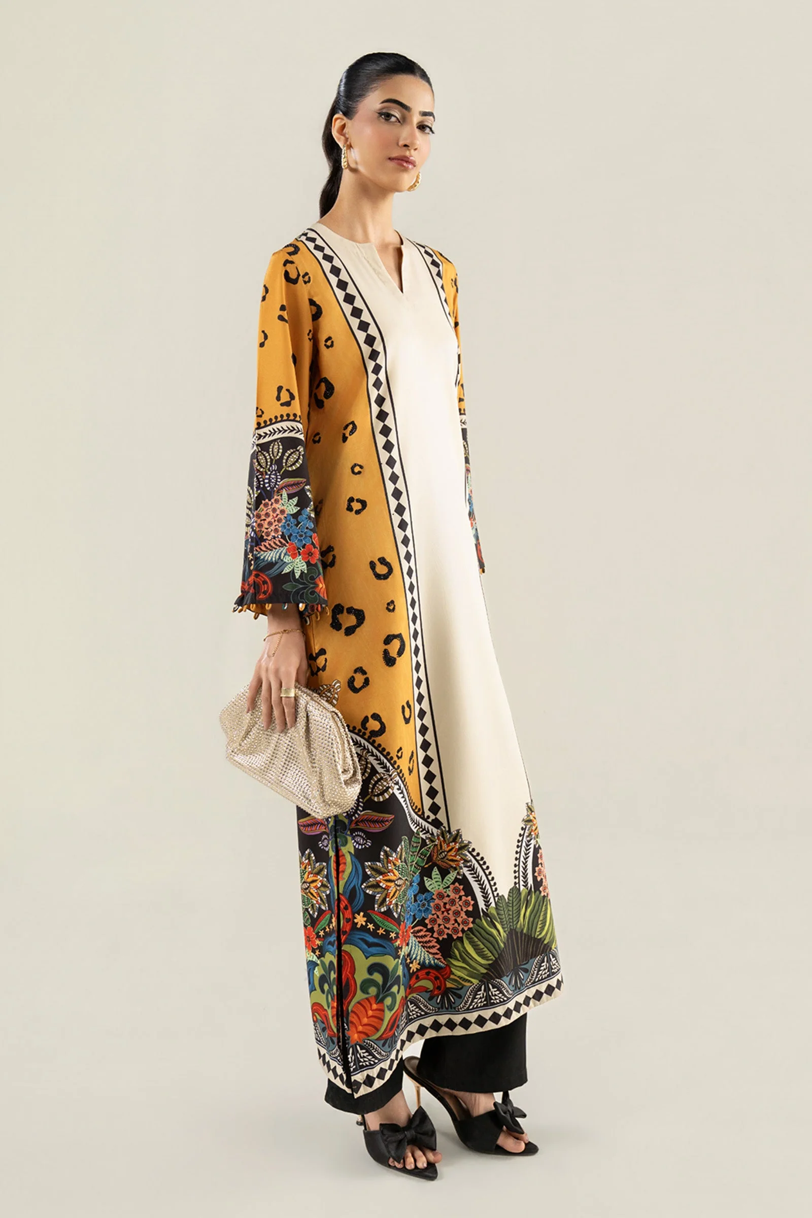 Printed Crepe Shirt - Image 5