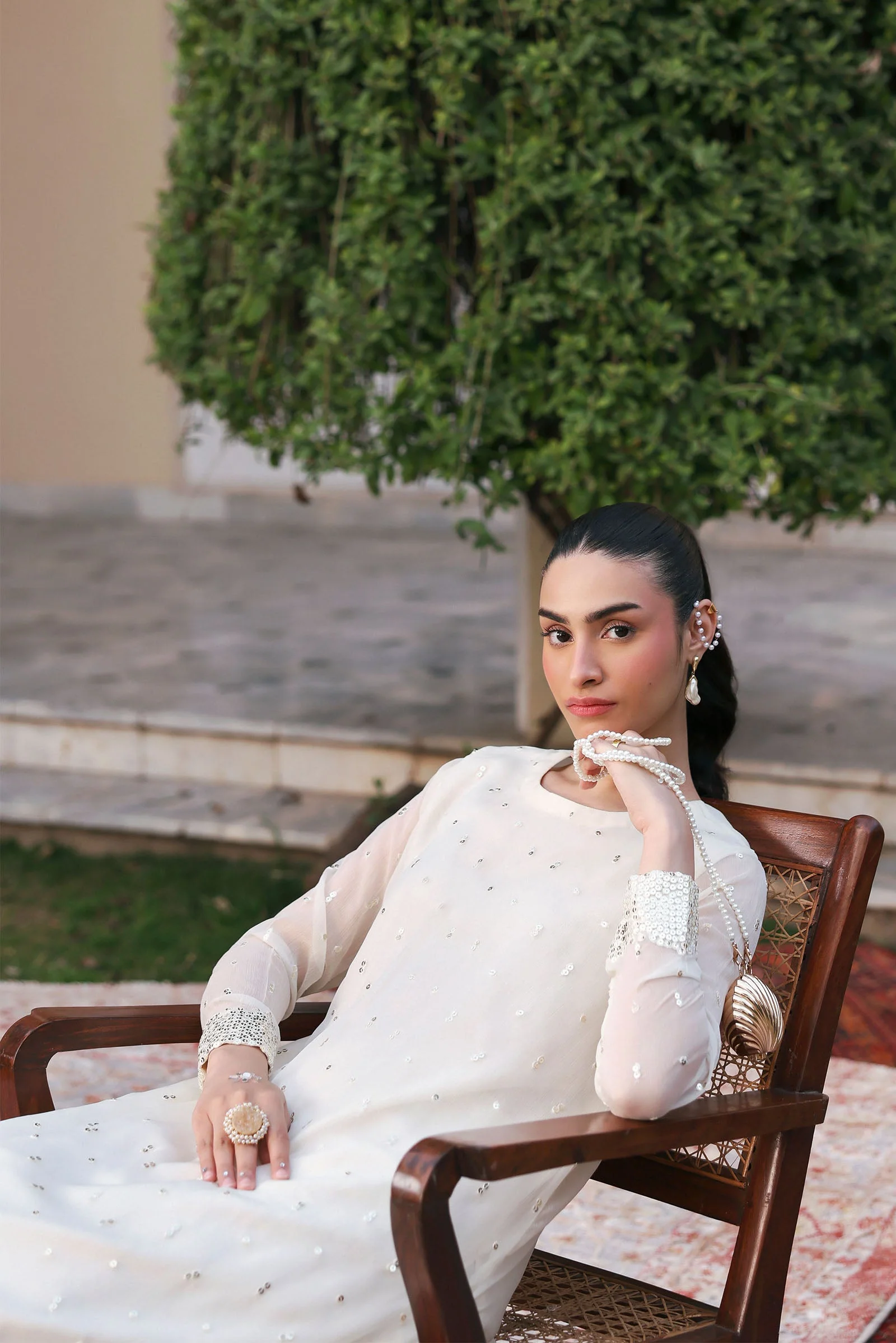 2 Pc Embroidered Chiffon Suit - Image 6