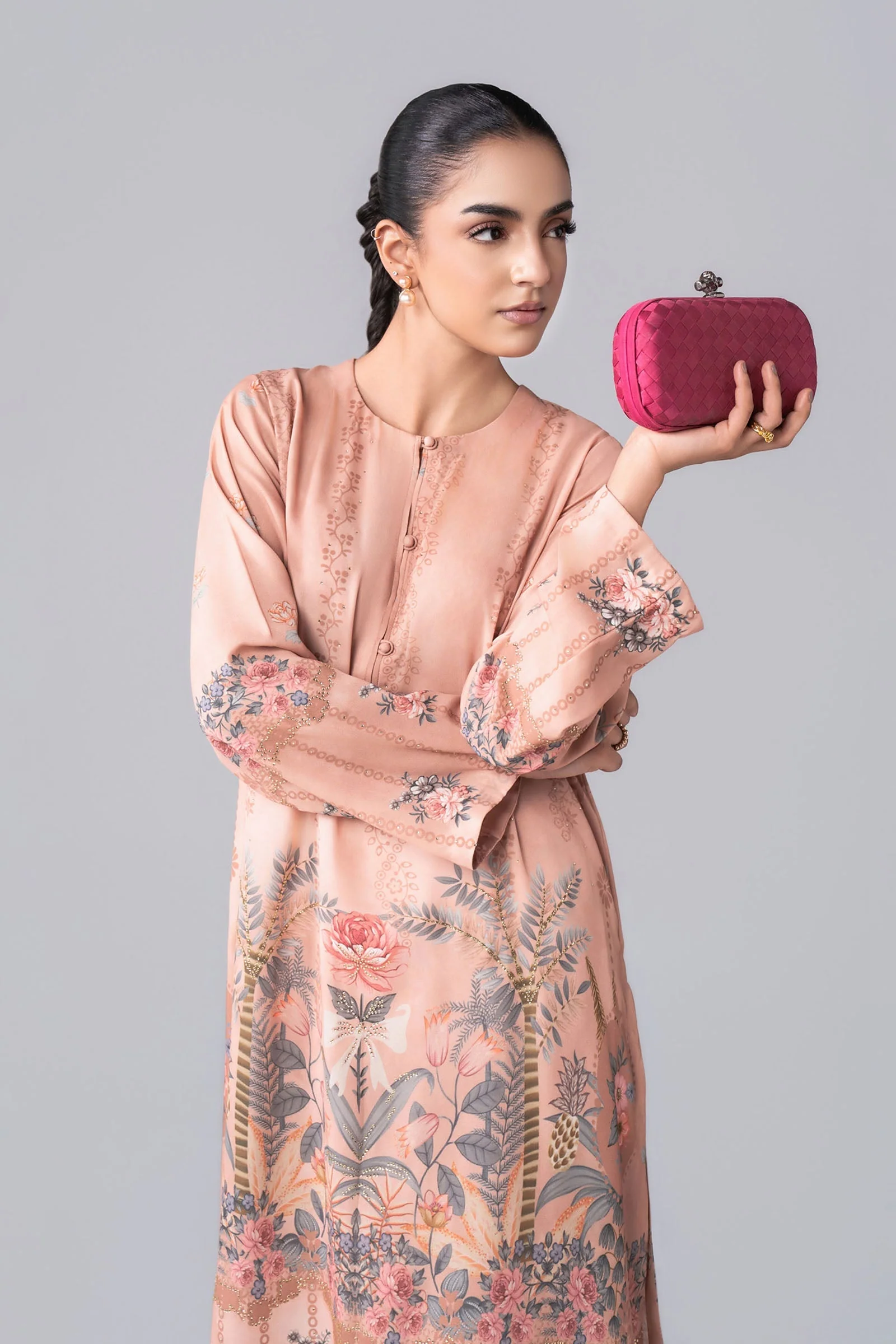 2 Pc Printed Georgette Suit - Image 10