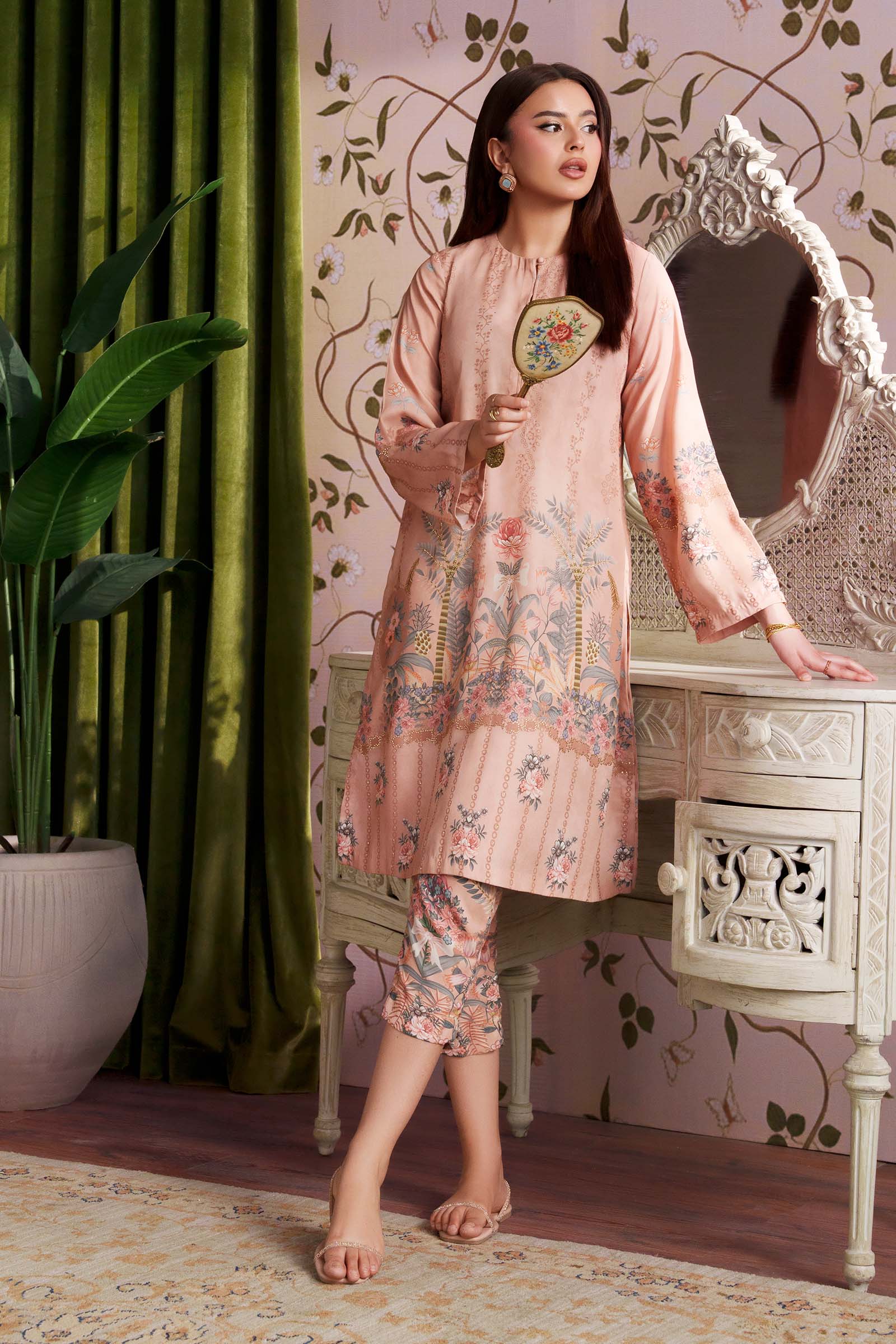 2 Pc Printed Georgette Suit - Image 5