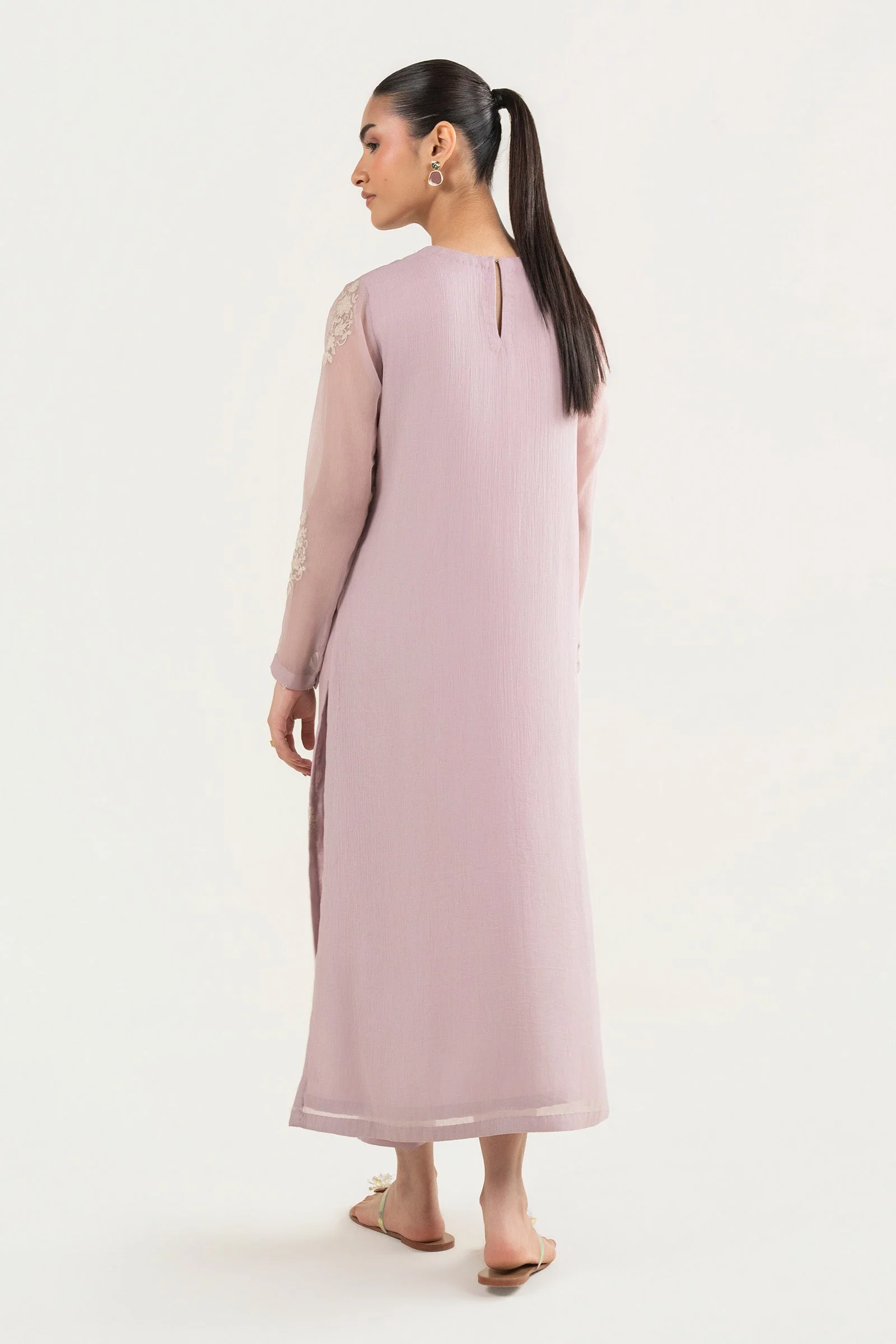 2 Pc Embroidered Chiffon Suit - Image 6