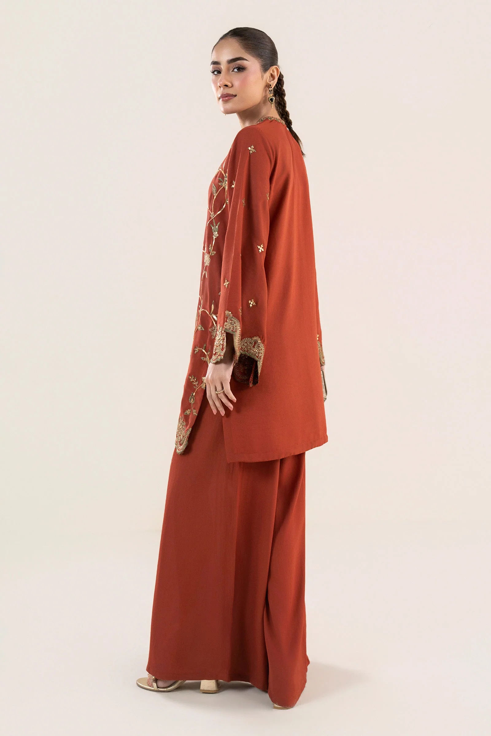 2 Pc Embroidered Georgette Suit - Image 7