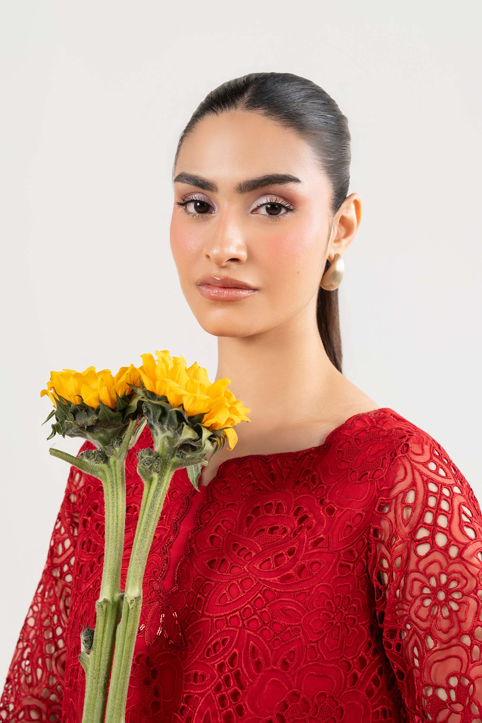 2 Pc Embroidered Organza Suit - Image 3