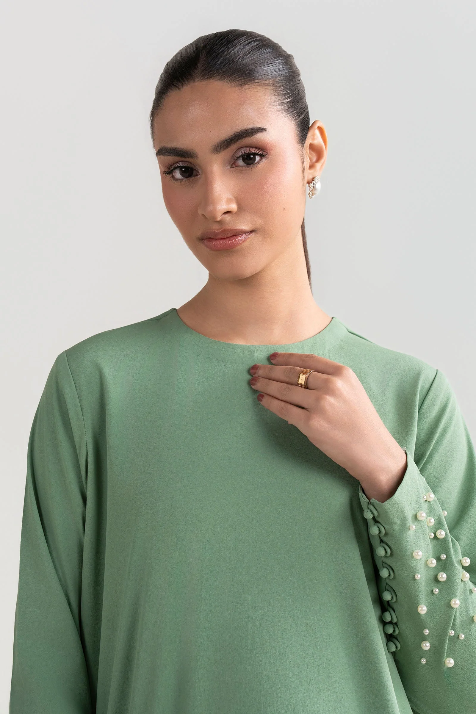 2 Pc Embellished Swiss Lawn Suit - Image 3