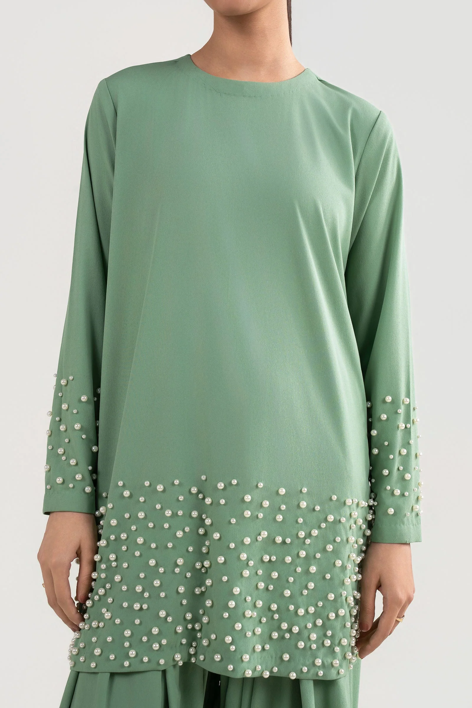 2 Pc Embellished Swiss Lawn Suit - Image 5