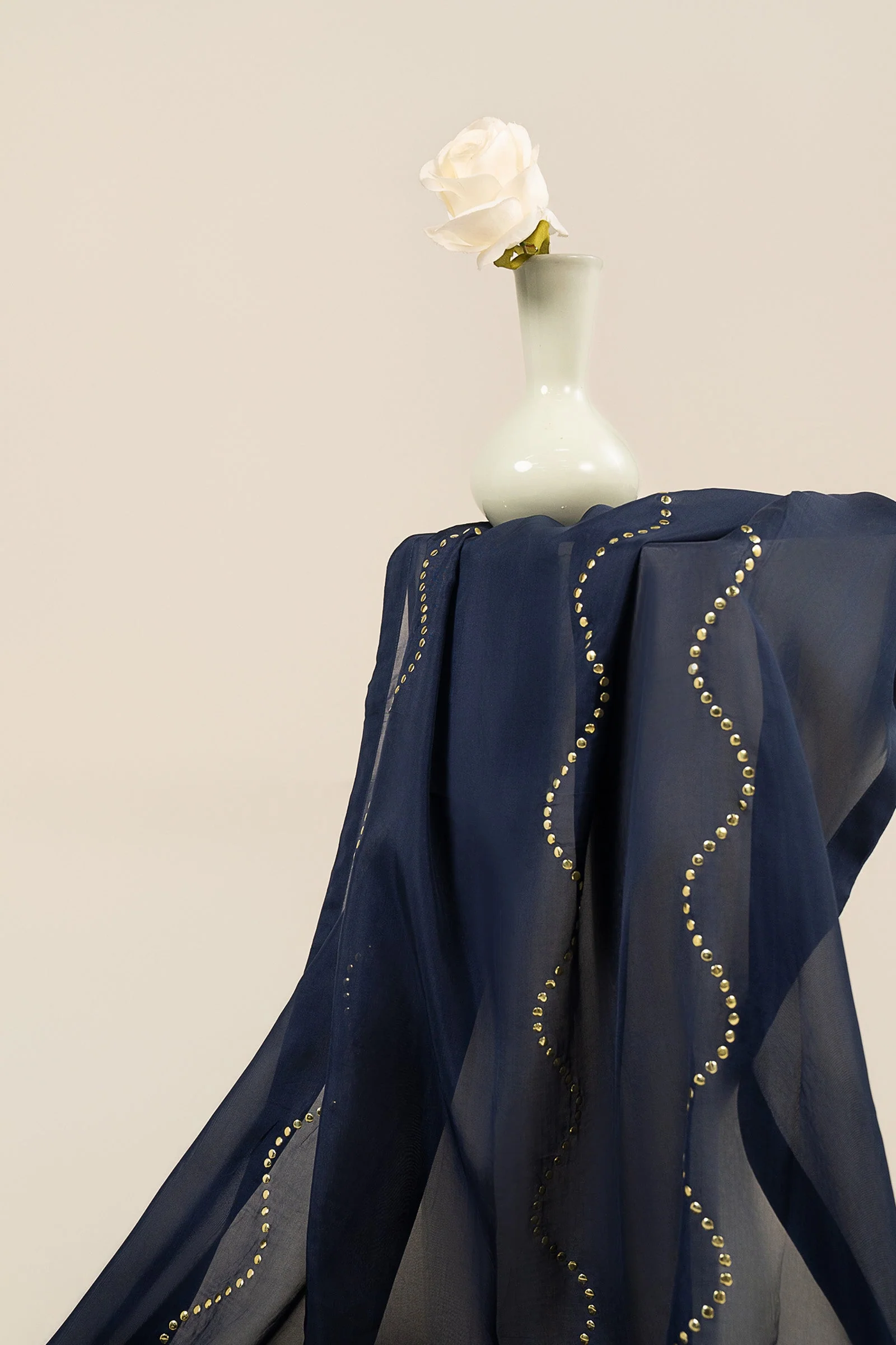 Embellished Medium Silk Dupatta - Image 2