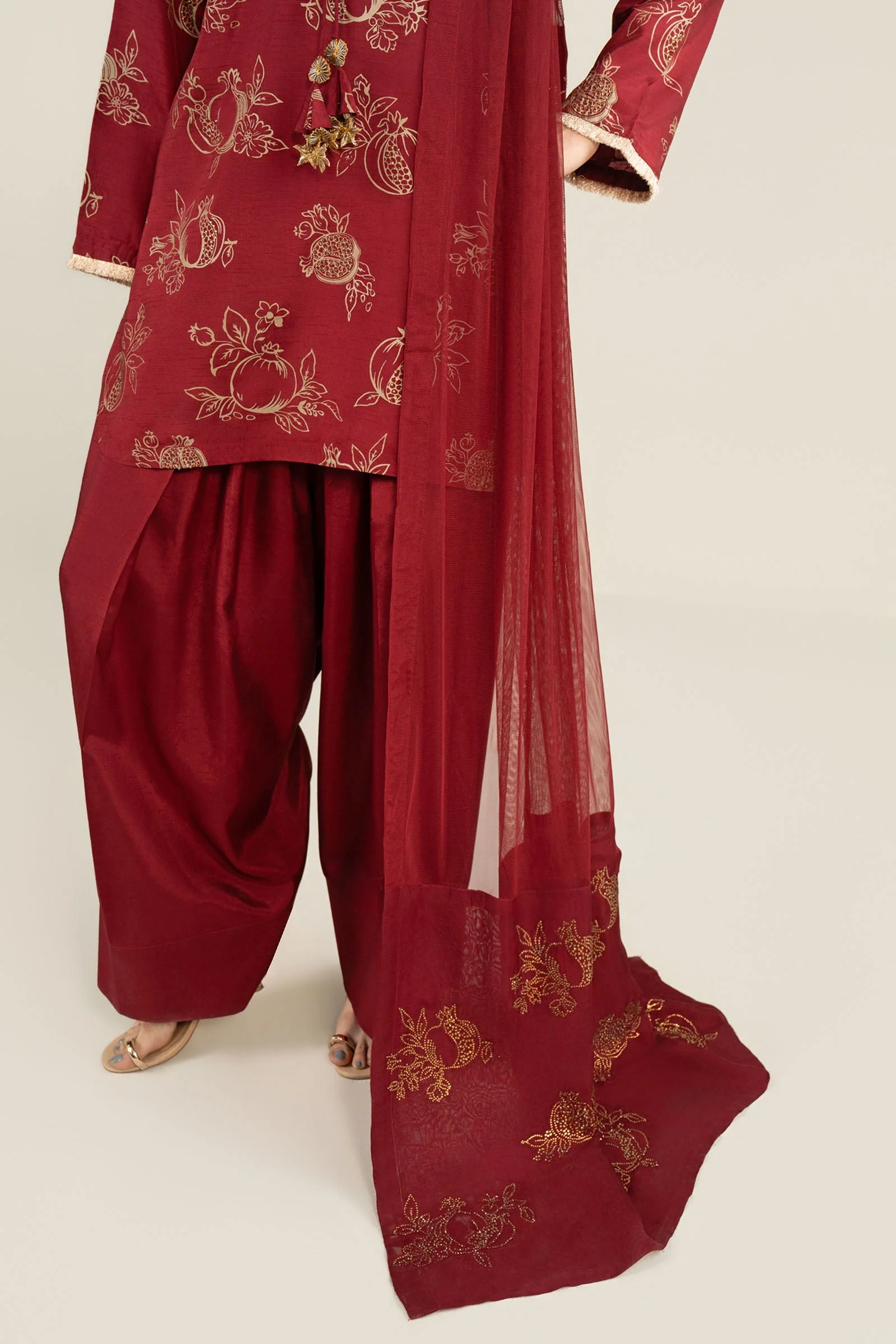 Printed Net Dupatta - Image 2