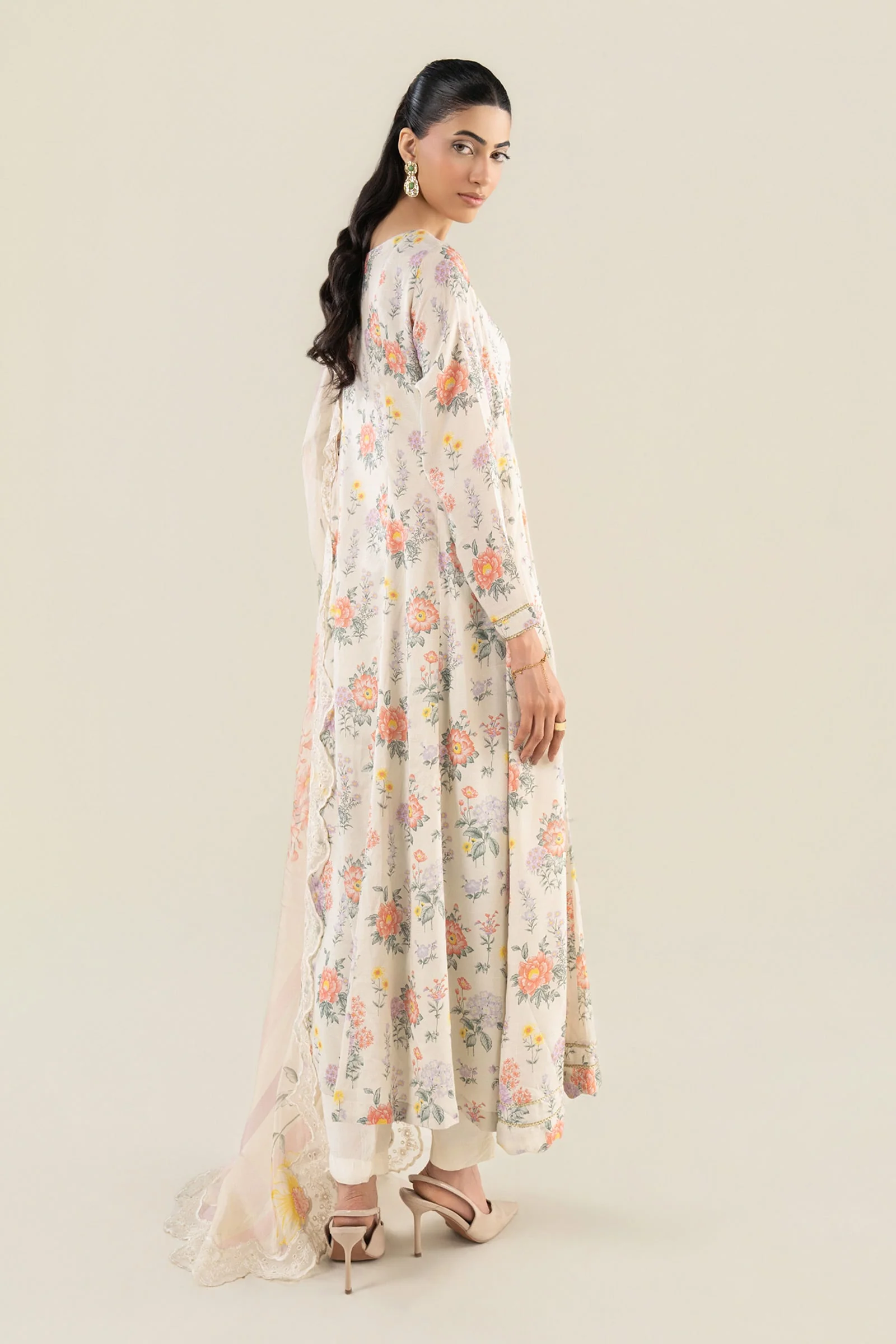 2 Pc Embroidered Raw Silk Suit - Image 8