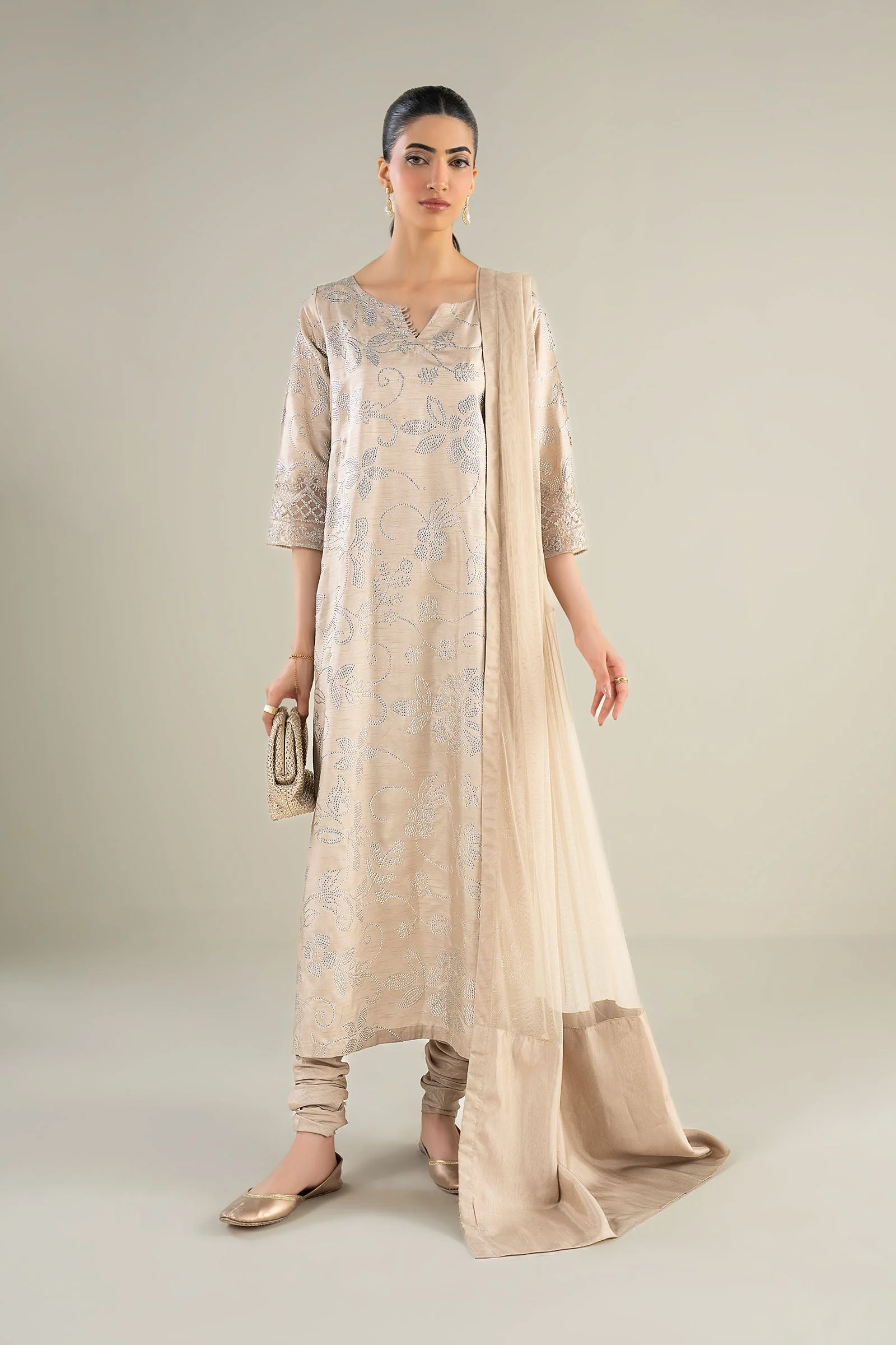 Dyed Net Dupatta