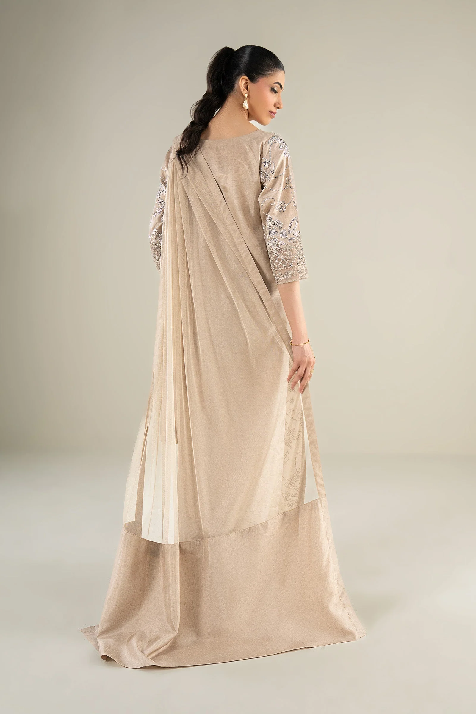 Dyed Net Dupatta - Image 5