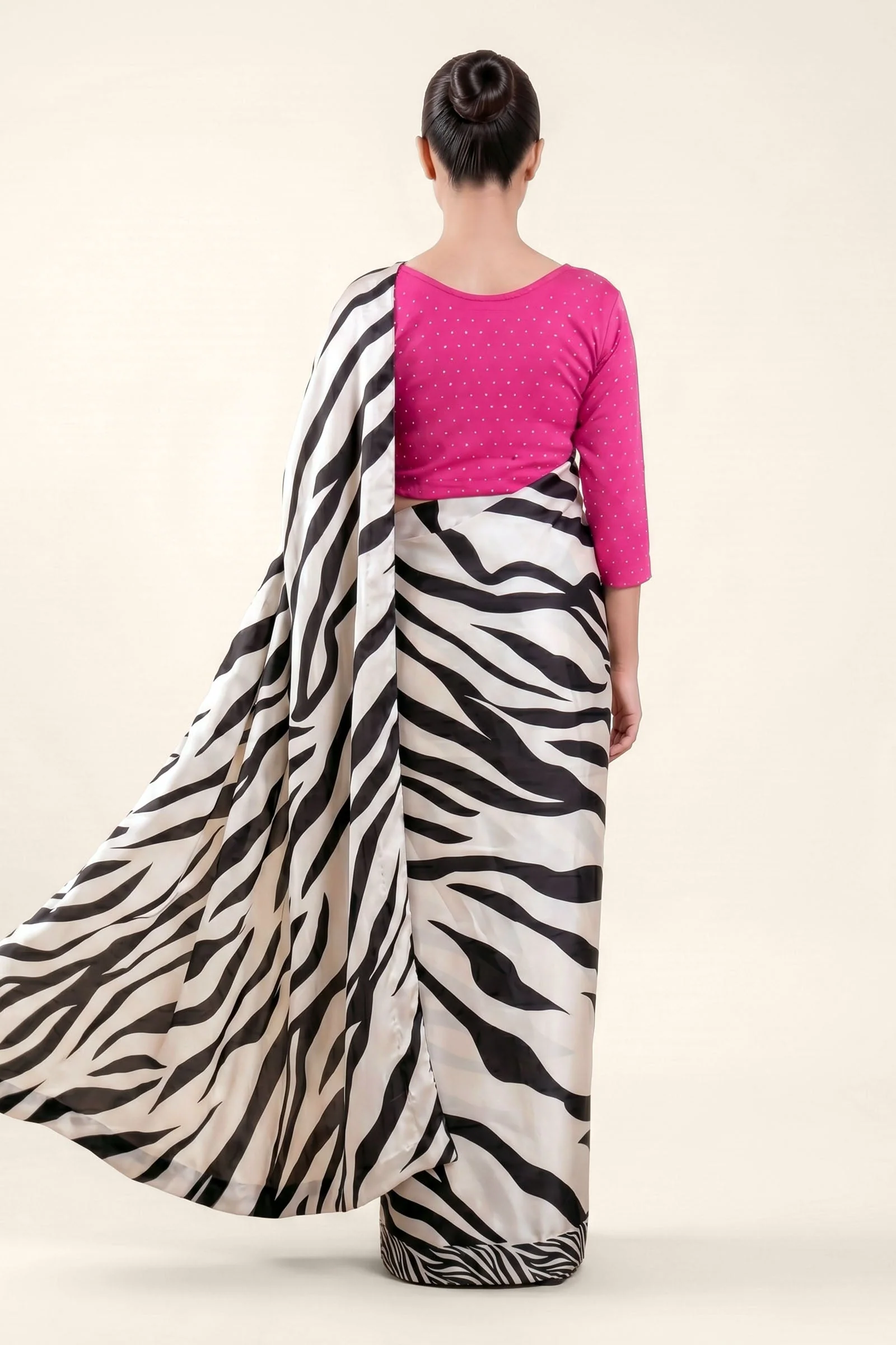 Embellished Silk Saree - Image 5