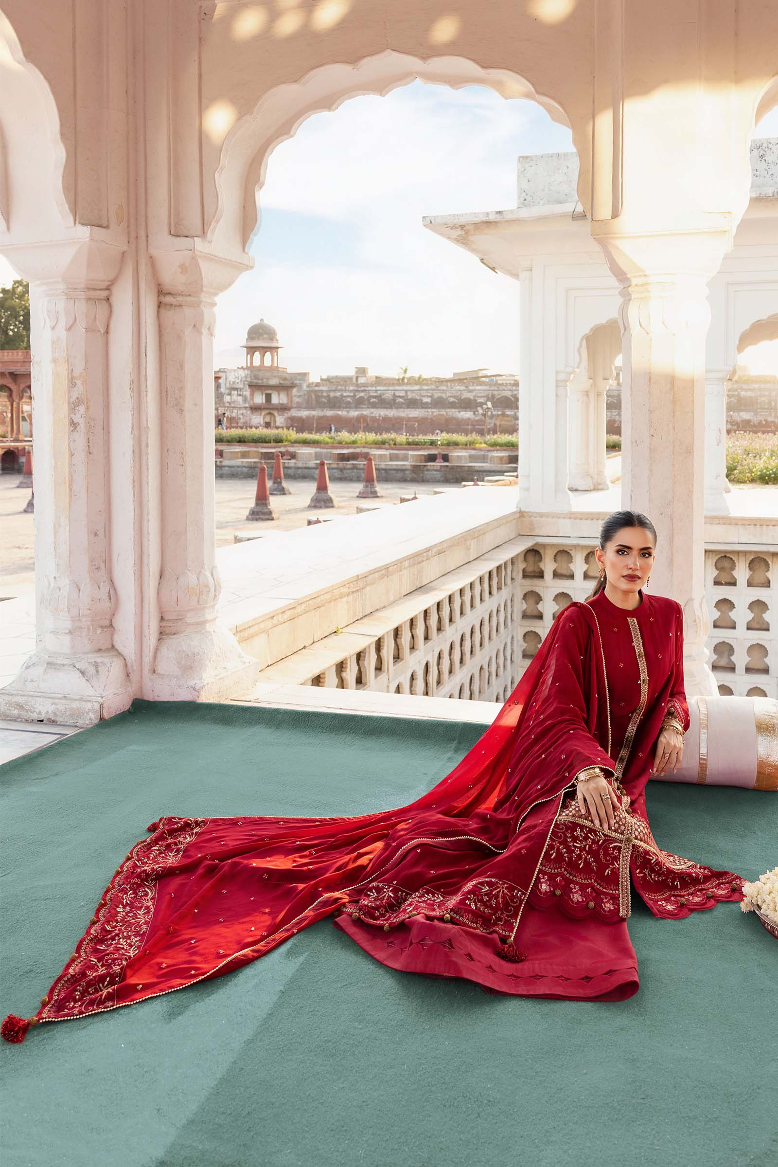 3 Pc Unstitched Embroidered Chiffon Suit - Image 5