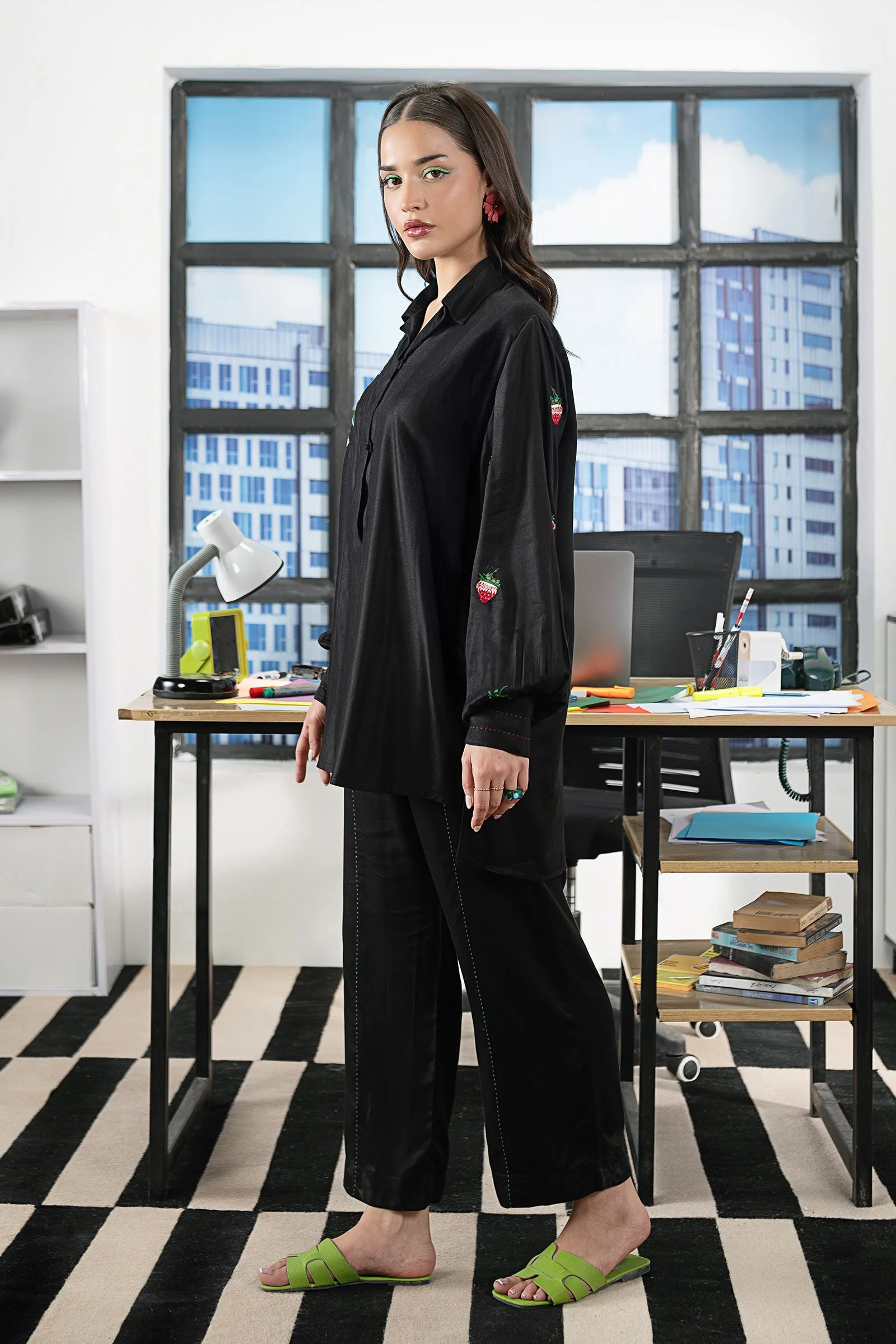 2 Pc Embroidered Twill Suit - Image 5