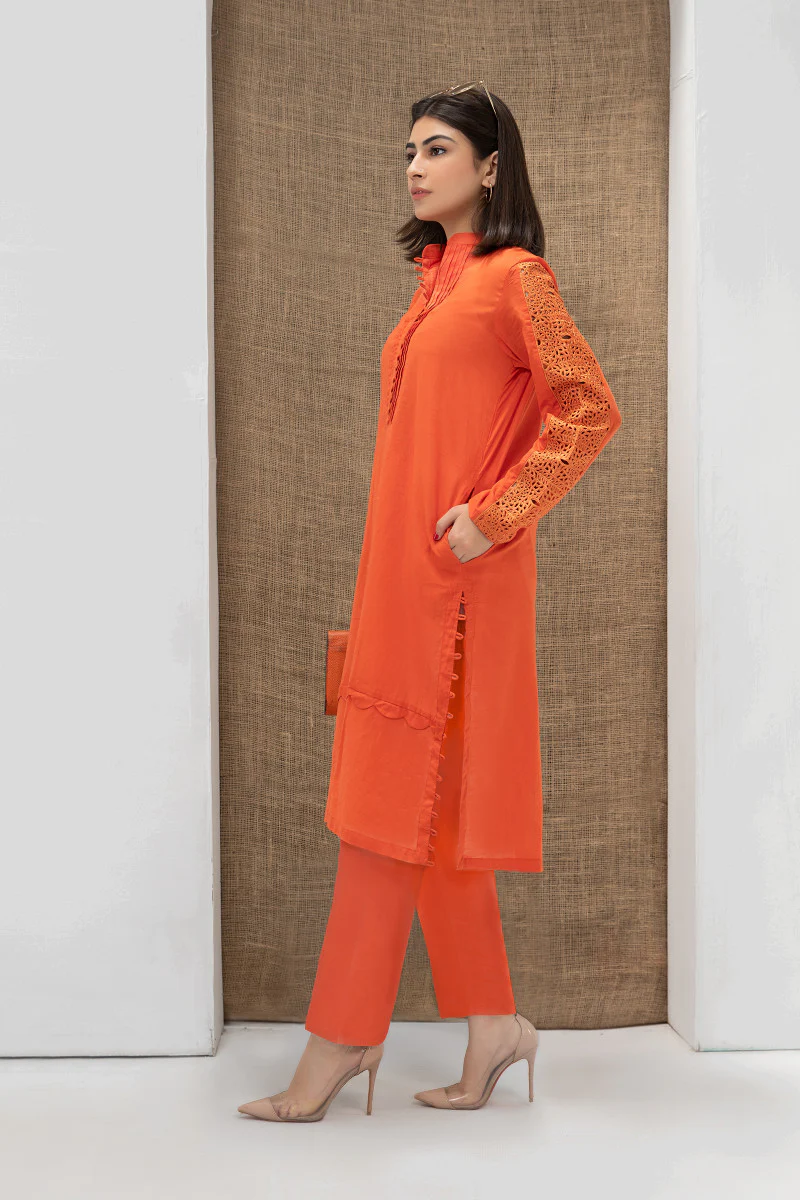 Shirt Orange MB-SS21-145 - Image 2