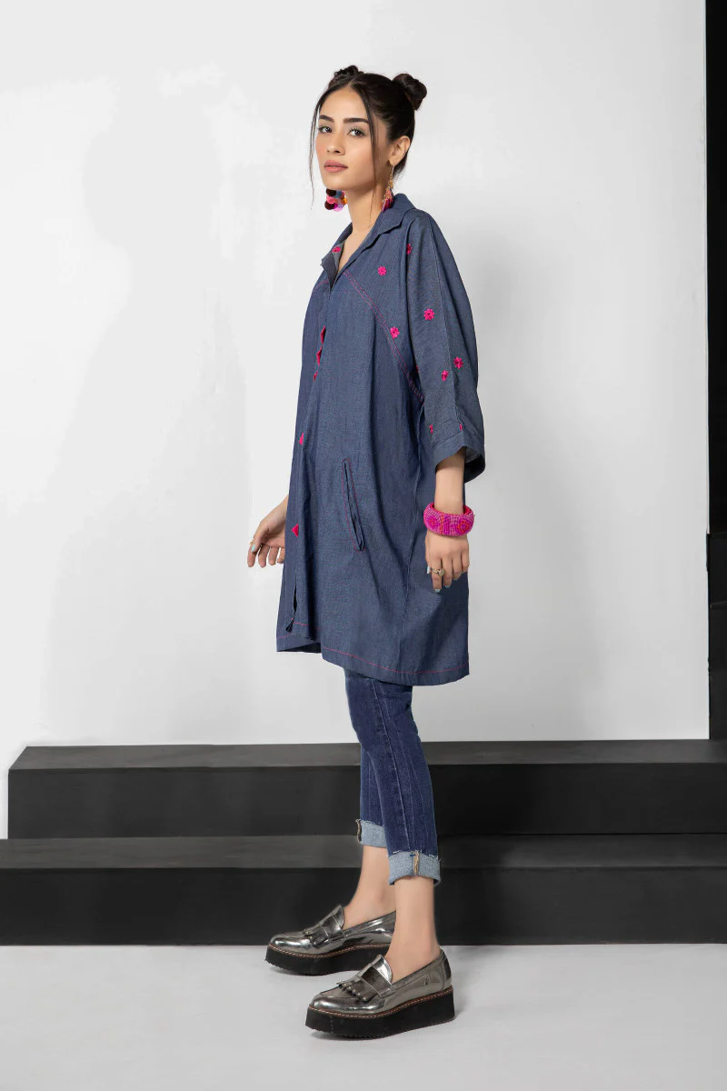 Shirt Blue MB-SS21-183 - Image 2