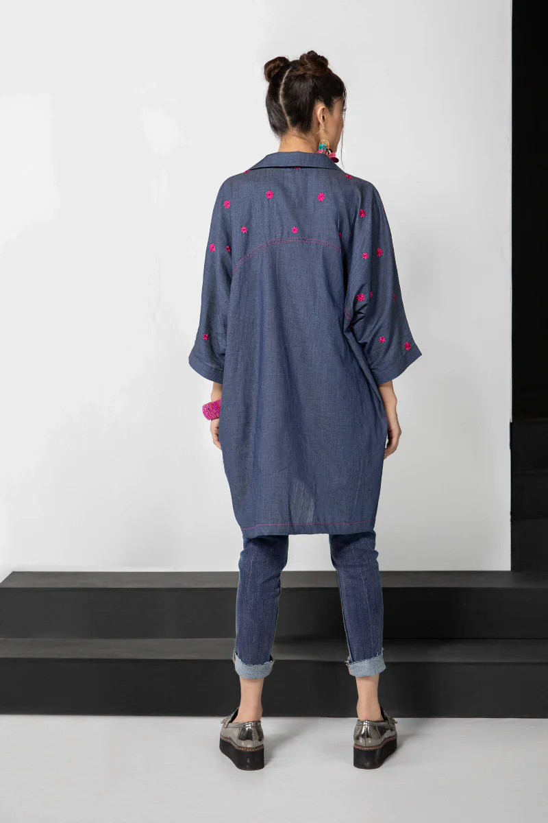 Shirt Blue MB-SS21-183 - Image 3