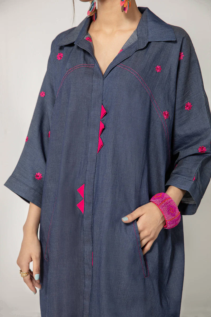 Shirt Blue MB-SS21-183 - Image 4
