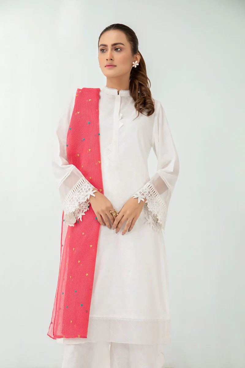 Dupatta Pink MB-SS21-329 - Image 2
