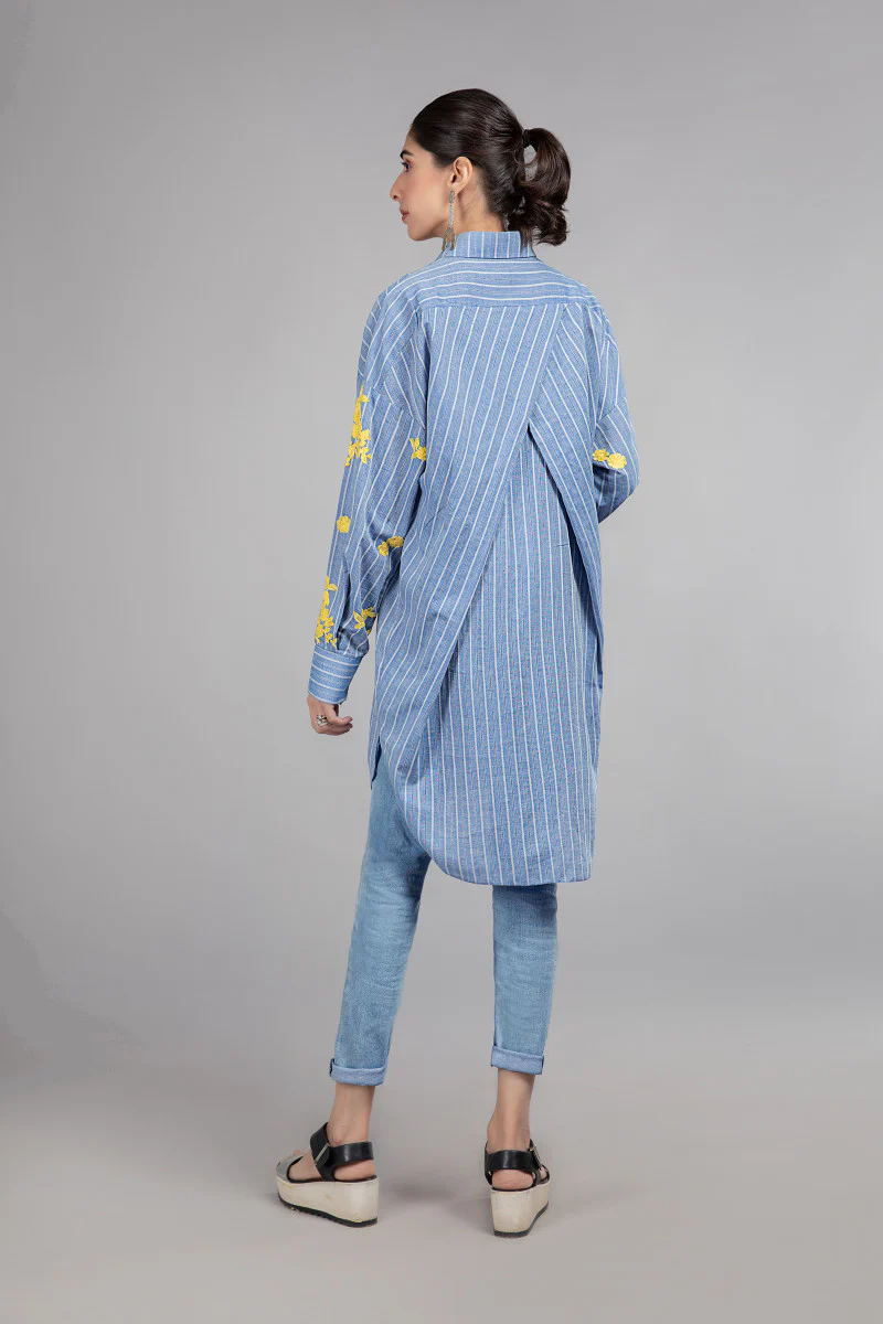 Shirt Blue MB-SS21-69 - Image 3