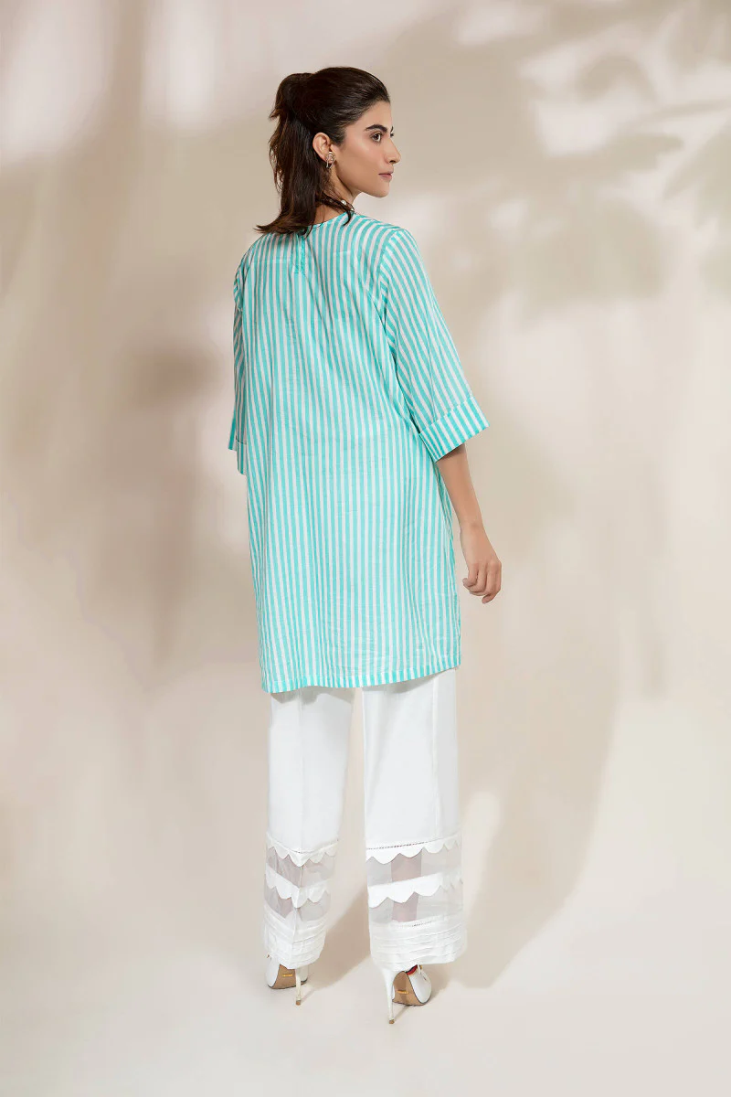 Shirt Ferozi MB-SS22-12 - Image 4