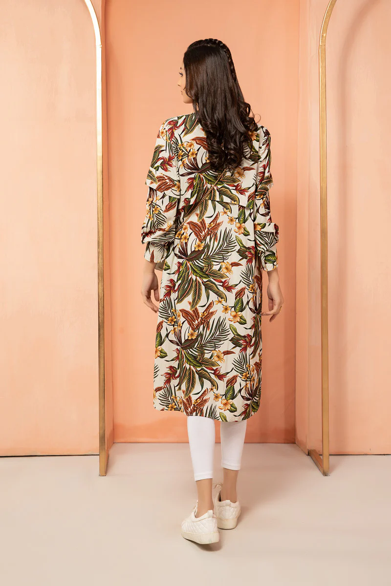 Shirt Leaf Print MB-SS22-133 - Image 4
